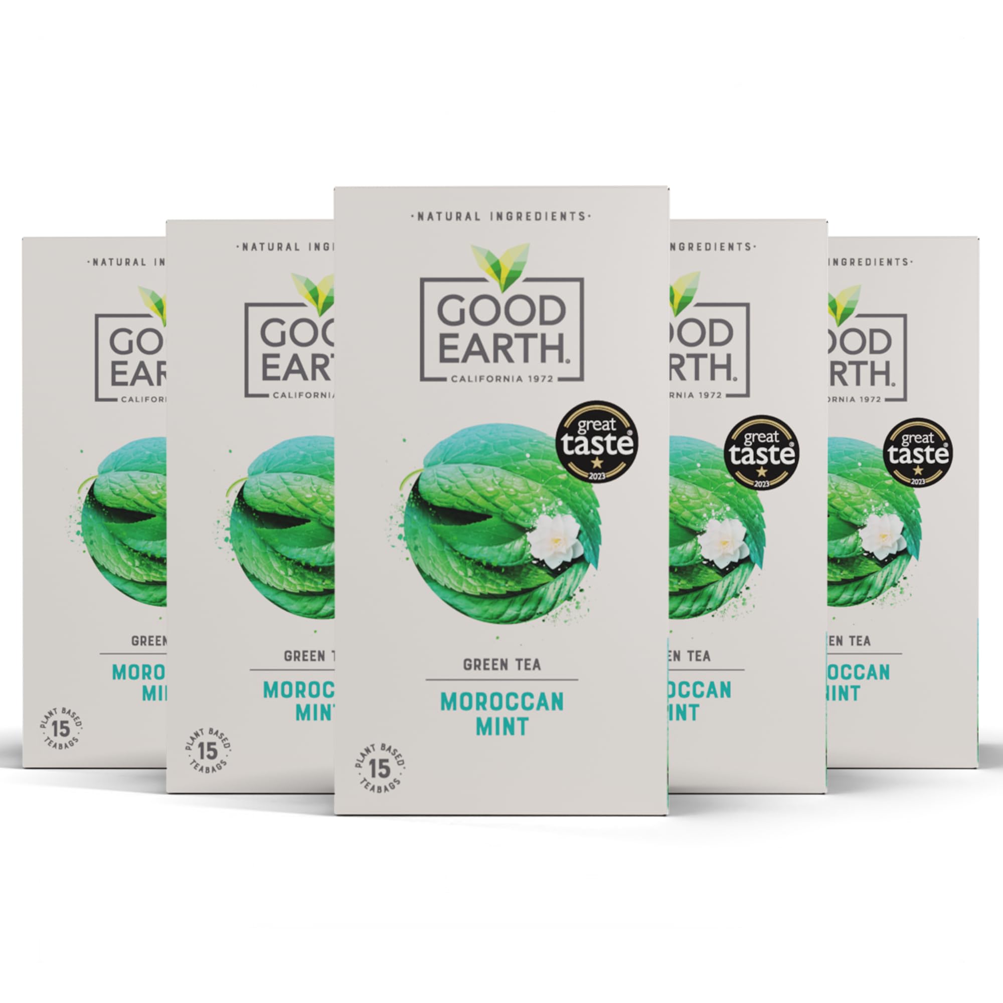 Good Earth Tea Co. Moroccan Mint Tea - 5 Packs of 15 Teabags
