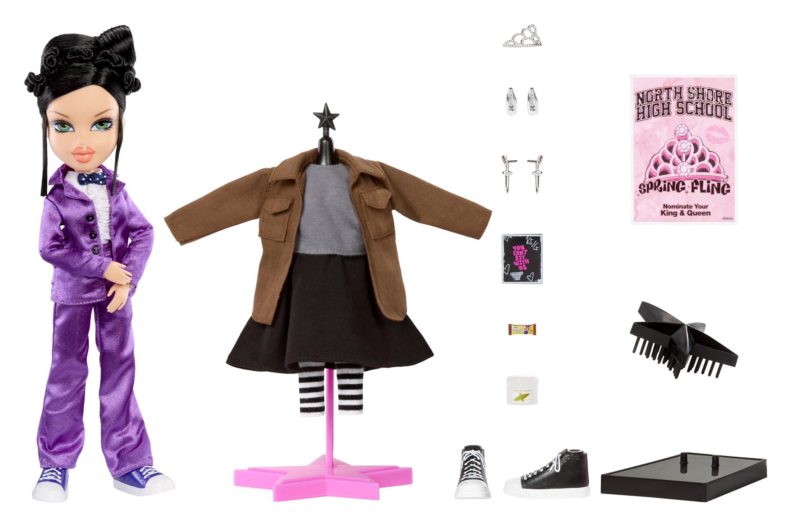 Bratz x Mean Girls Spring Fling Doll Janis - Collectible Fashion Doll with 2 Outfits & Movie-Inspired Accessories 11