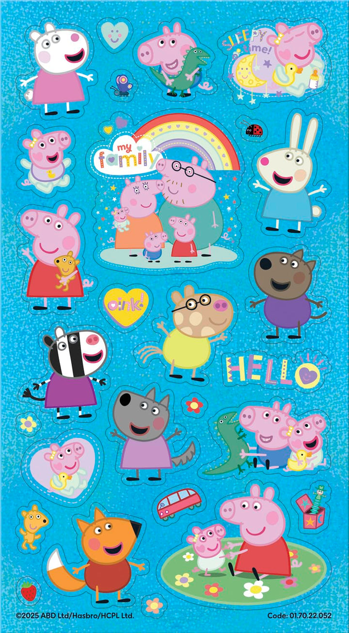 Paper Projects Peppa Pig Family Mega Sticker Pack - Evie the New Baby Sister Stickers