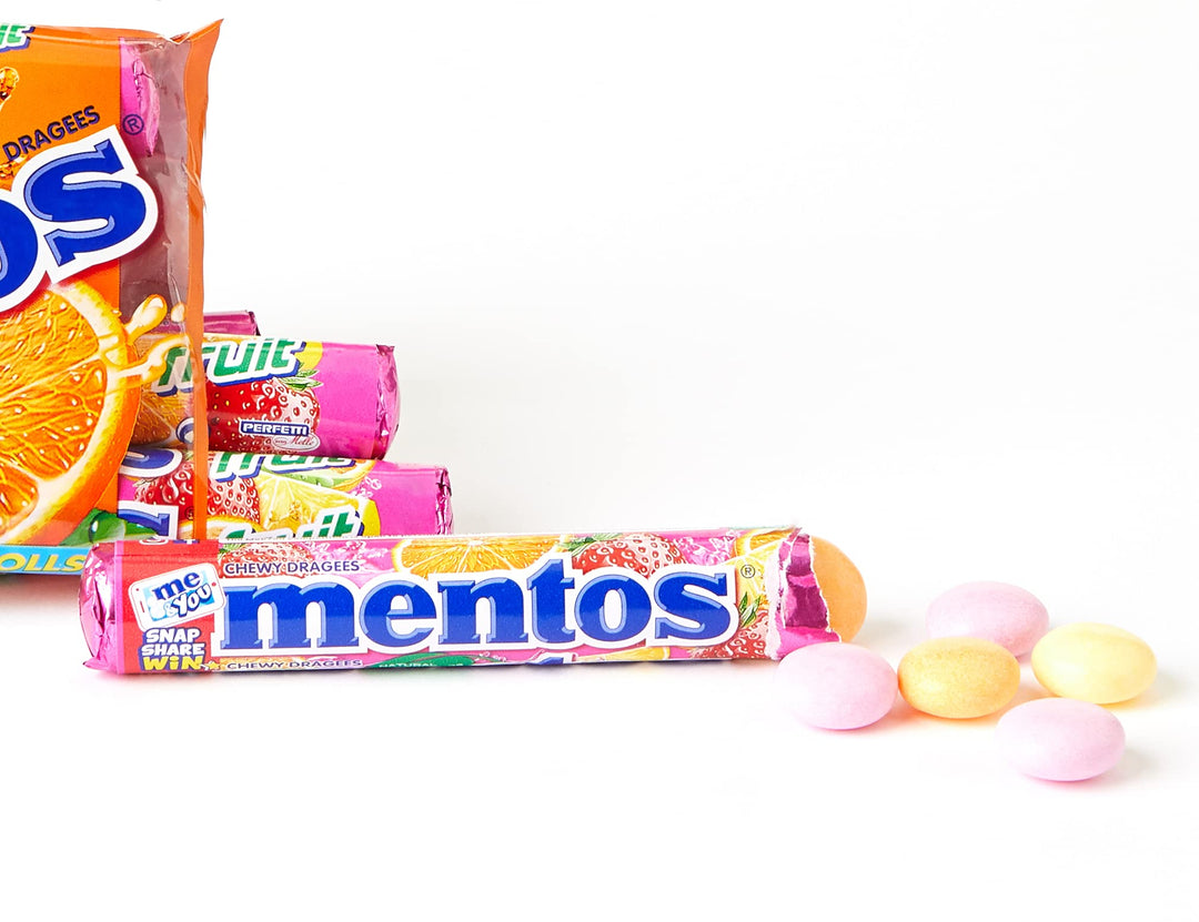 Mentos Fruit Flavoured Soft Chews, Natural Colours, 5-Pack Party Sweets