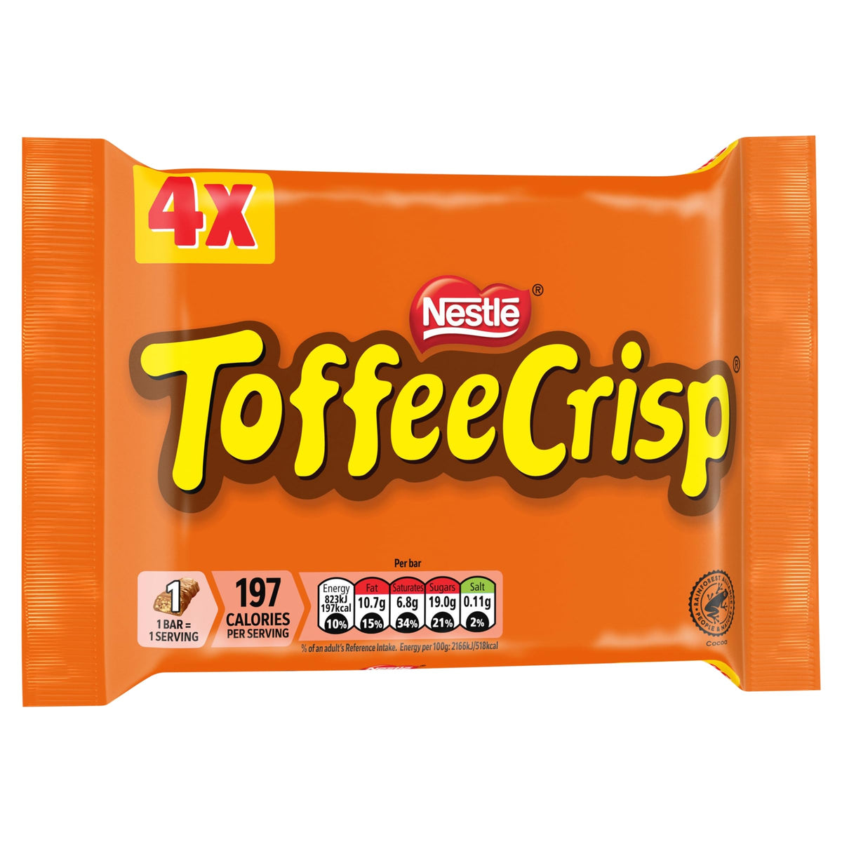 Toffee Crisp Bars - 4 x 38g (152g)
