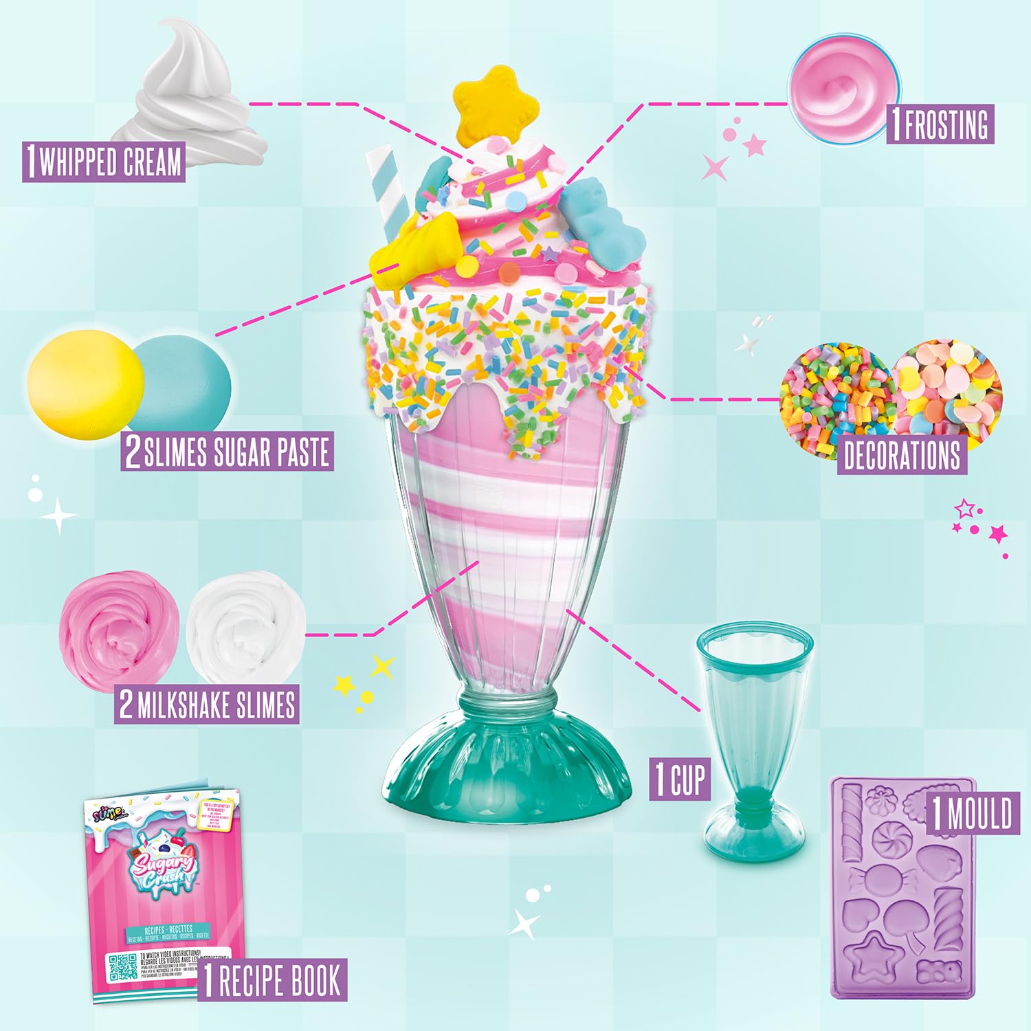 So Slime Sensations - Sugary Crush Milkshake Slime Kit 11