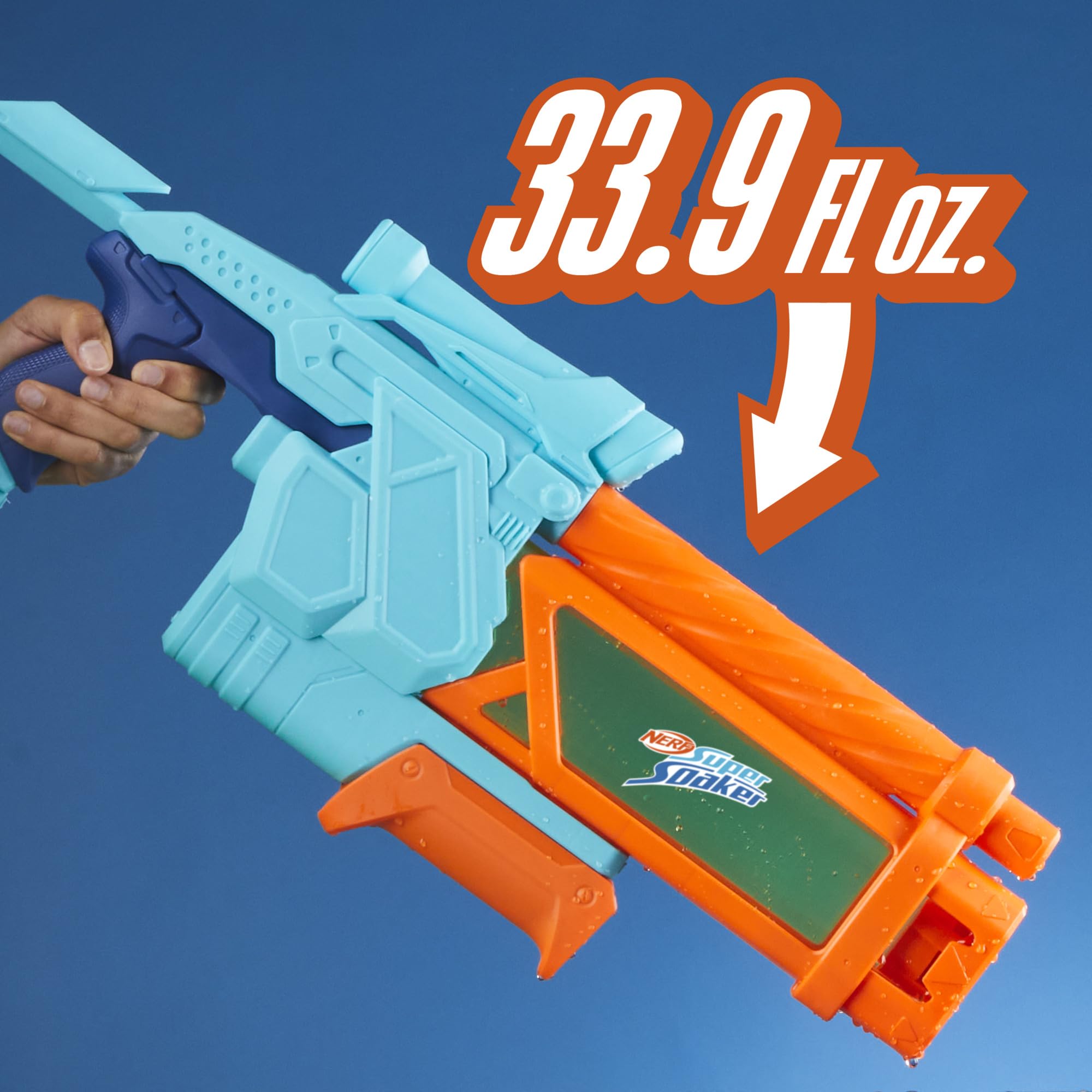 Super Soaker, Nerf Mega Dunk-Fill, Water Blaster, Water Toys, 1 Blaster, Pe 4