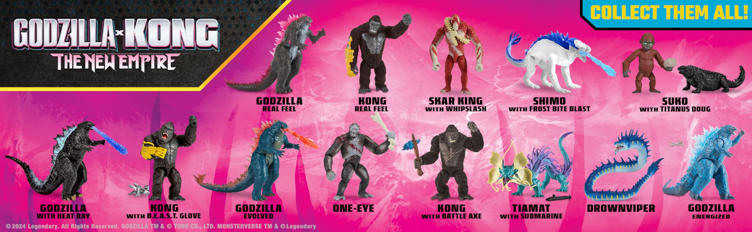 MonsterVerse Godzilla x Kong Real Feel Action Figure - 6-Inch Scale | Multicolor Plastic 9