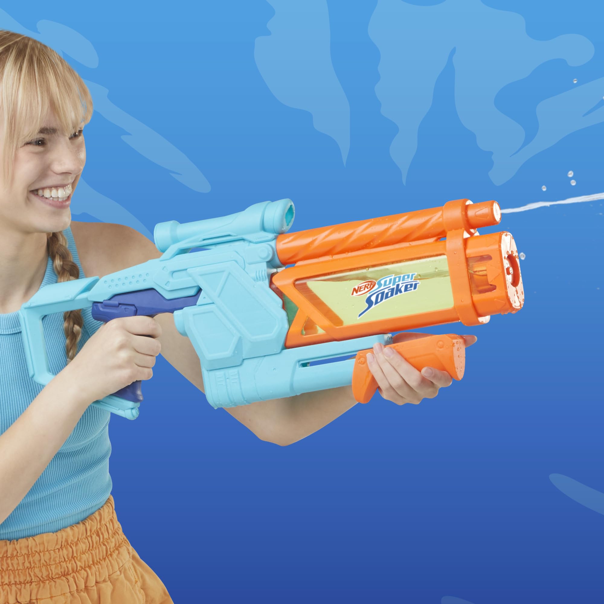 Super Soaker, Nerf Mega Dunk-Fill, Water Blaster, Water Toys, 1 Blaster, Pe 5