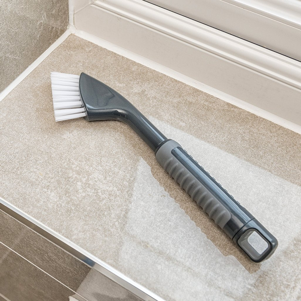 Addis ComfiGrip Tile Grout Stiff Cleaning Brush, Metallic Graphite, 2.5 x 8 x 27 cm 8