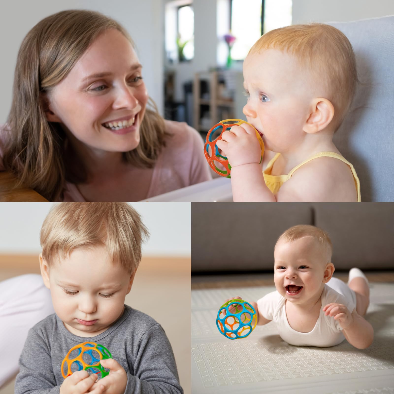 DOHE Educa Sensory Ball for Babies - Easy Grip, Flexible, BPA-Free | 0-24 Months 4