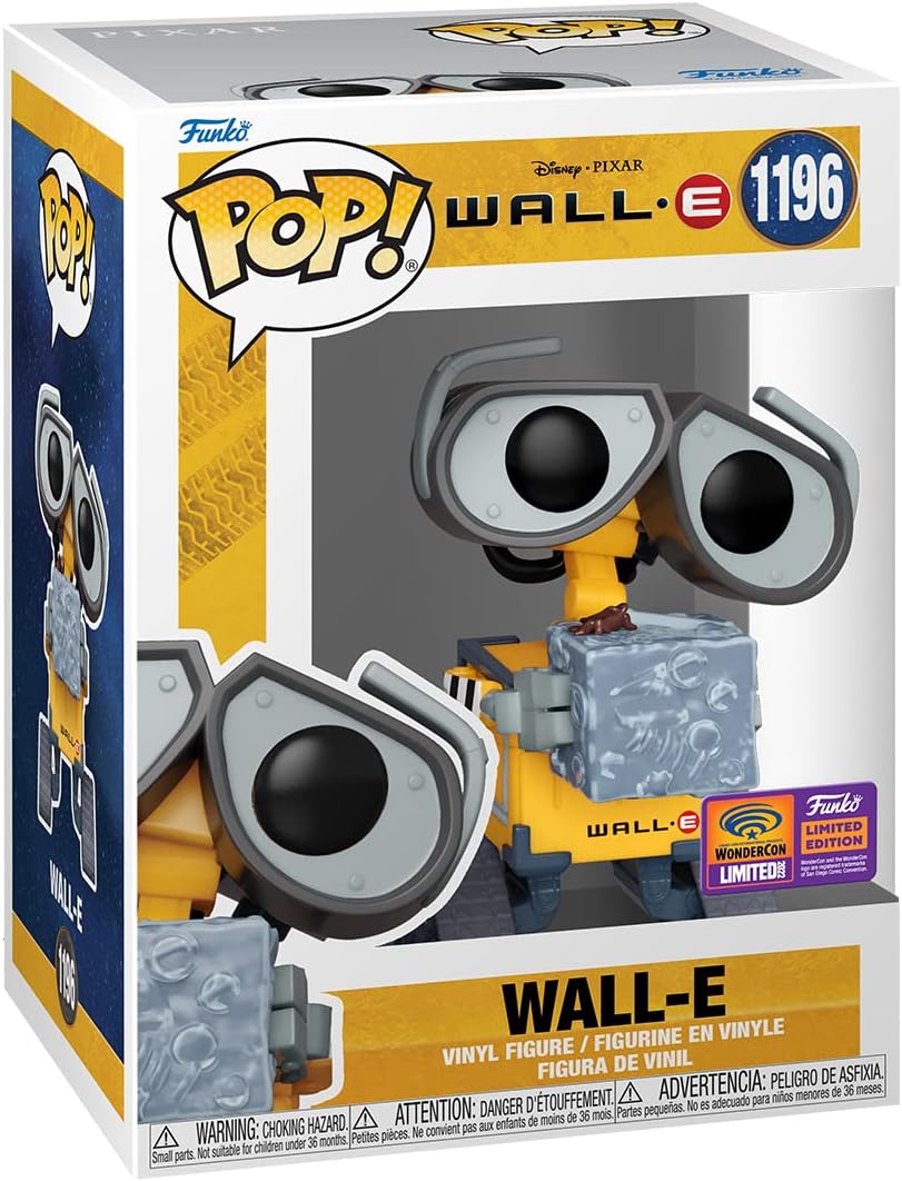 Funko Pop! Disney - Wall-E Vinyl Figure with Arms Raised and Trash Cube (63682)