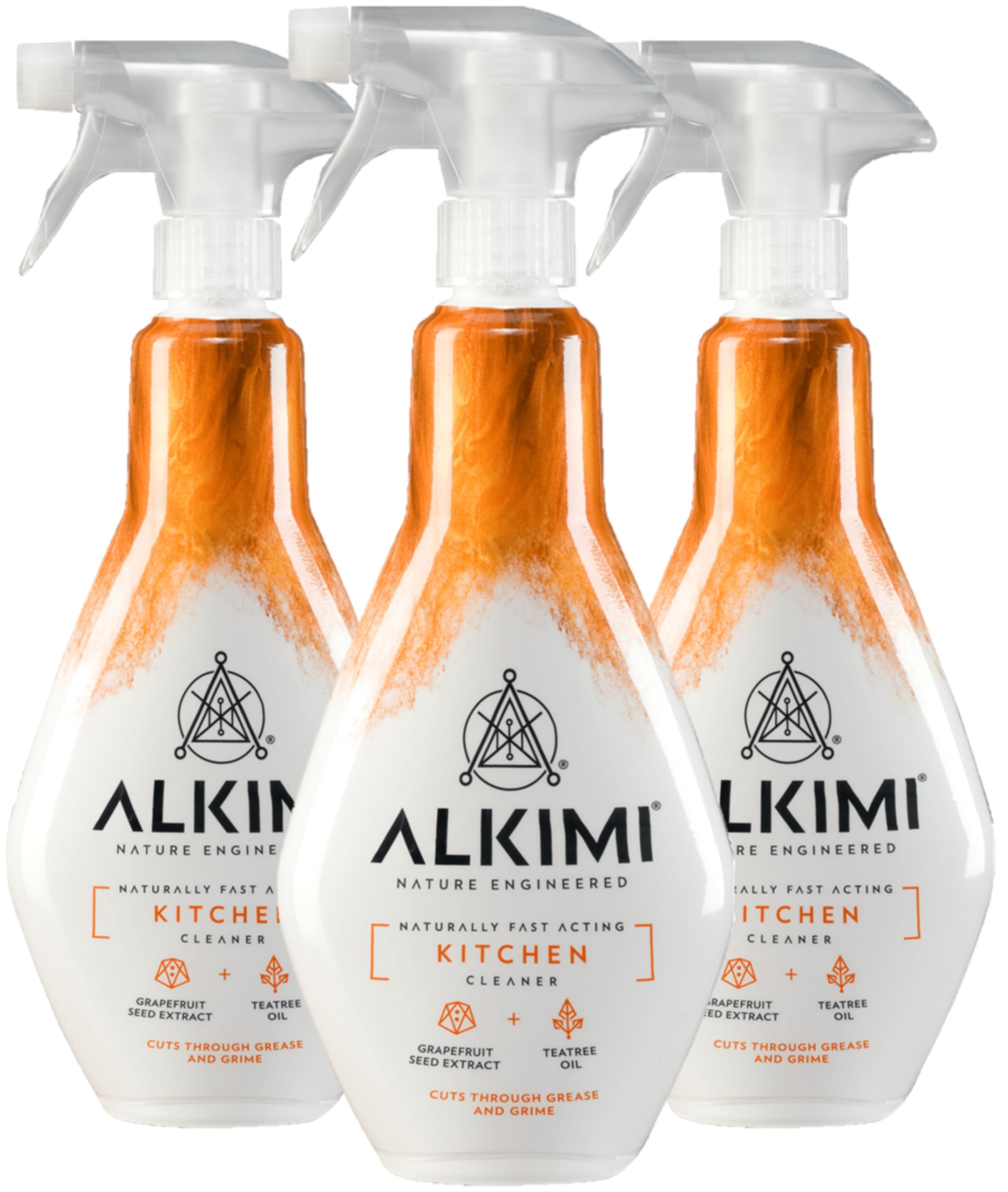 ALKIMI Kitchen Cleaning Spray - Powerful Grease & Grime Removal | Pack of 3 x 500ml