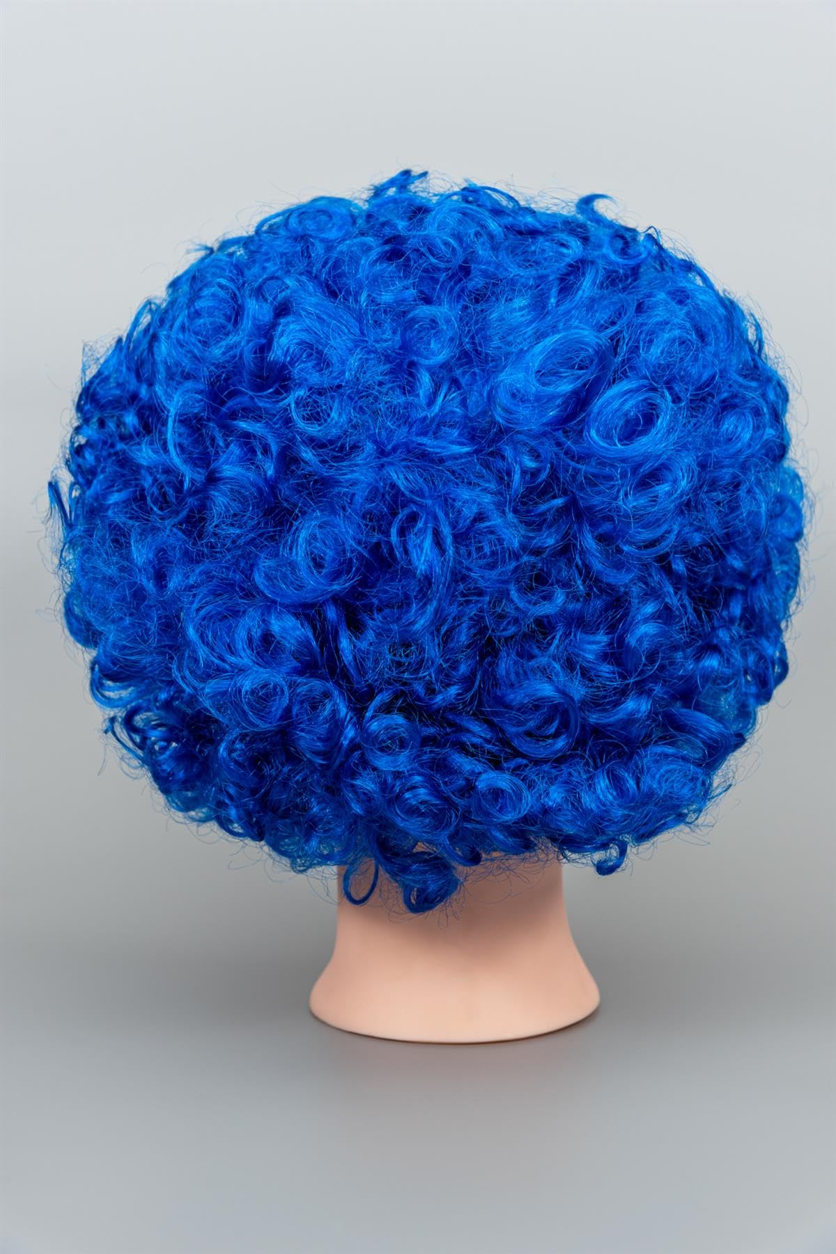 SHATCHI Blue Afro Wig Curly Bouncy Hair for Fancy Dress Party Costume Disco 60s 70s 80s Theme Unisex 14