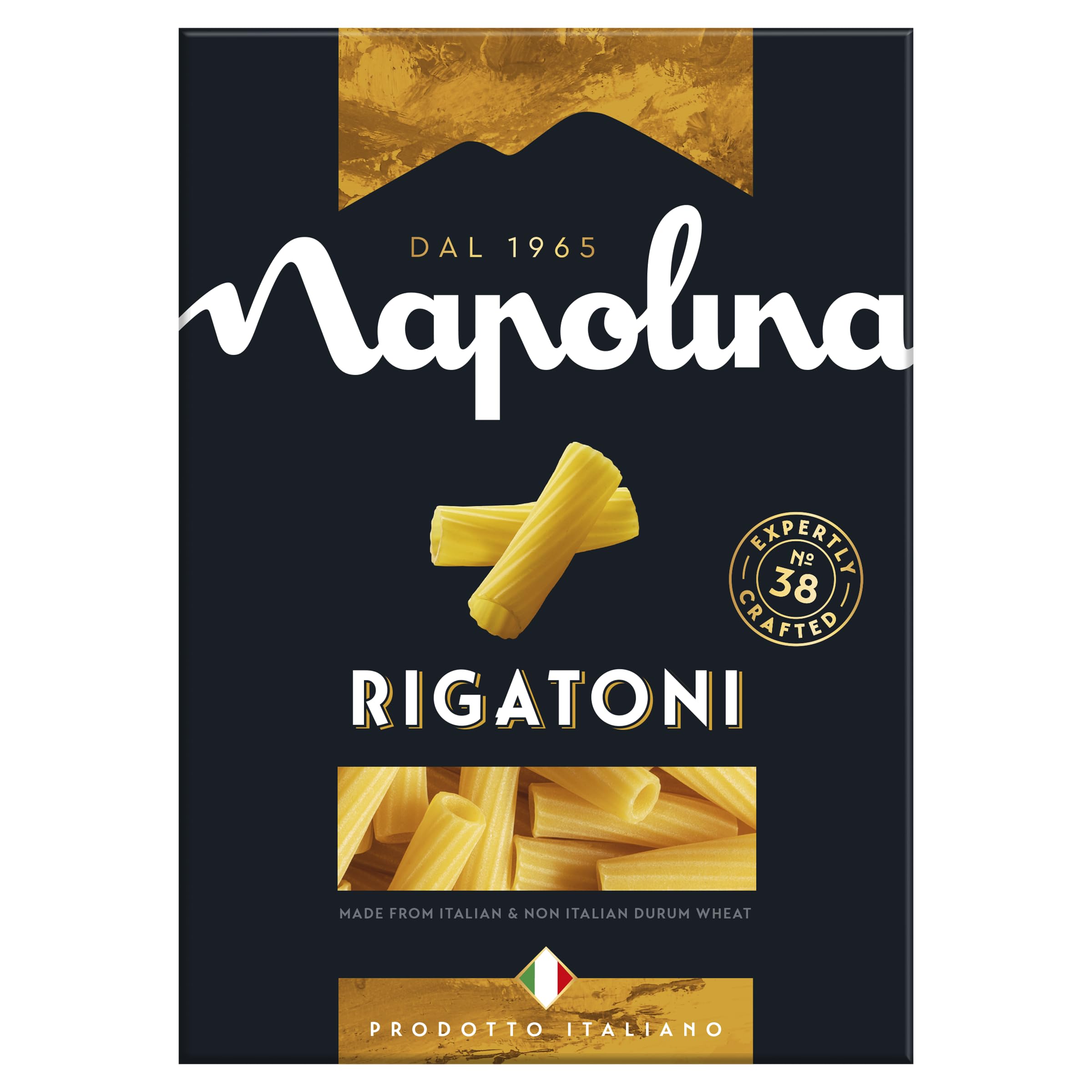 Napolina Rigatoni Pasta - Made with 100% Durum Wheat | 500g Pack