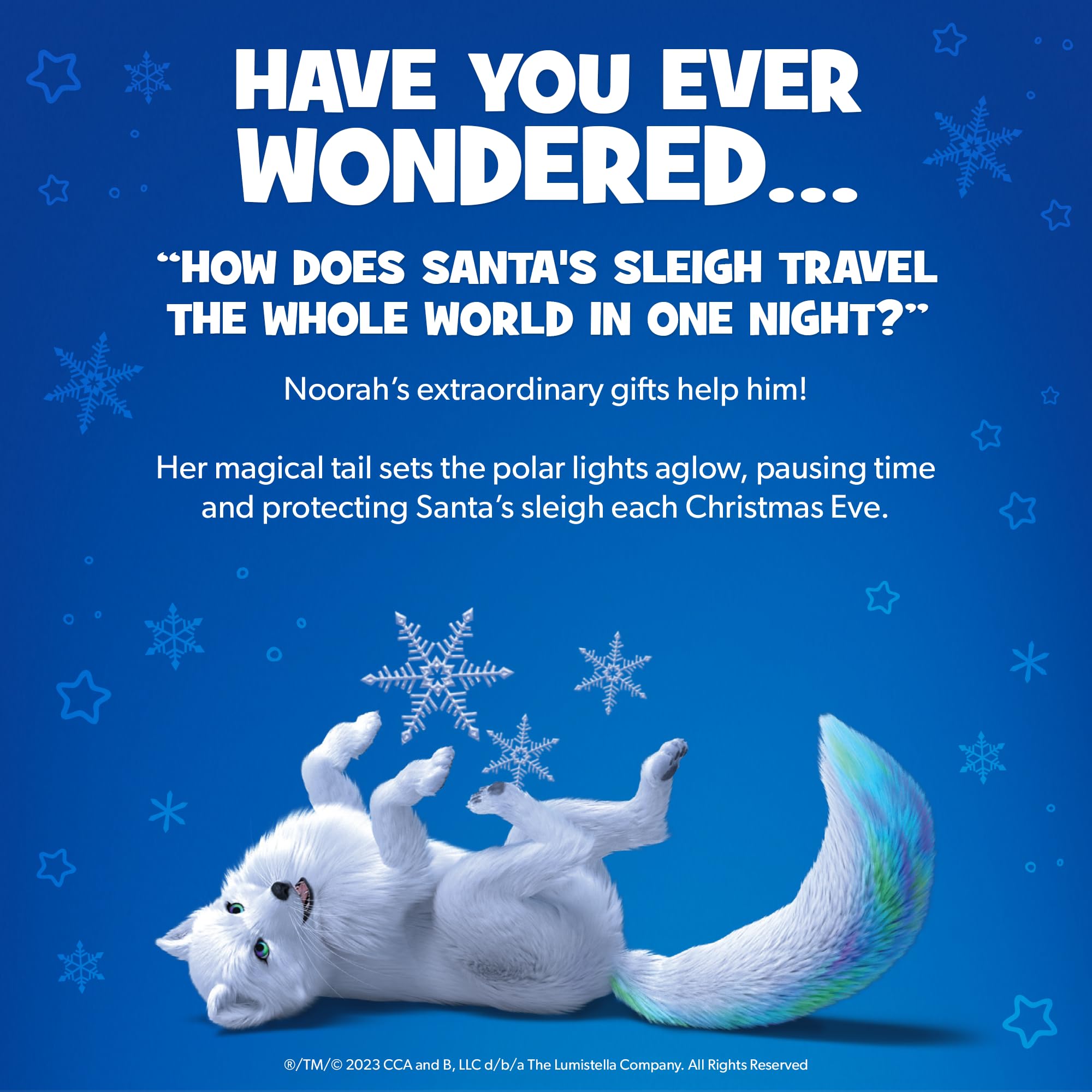 Extraordinary Noorah Plush - 9-Inch Arctic Fox with Northern Lights Tail