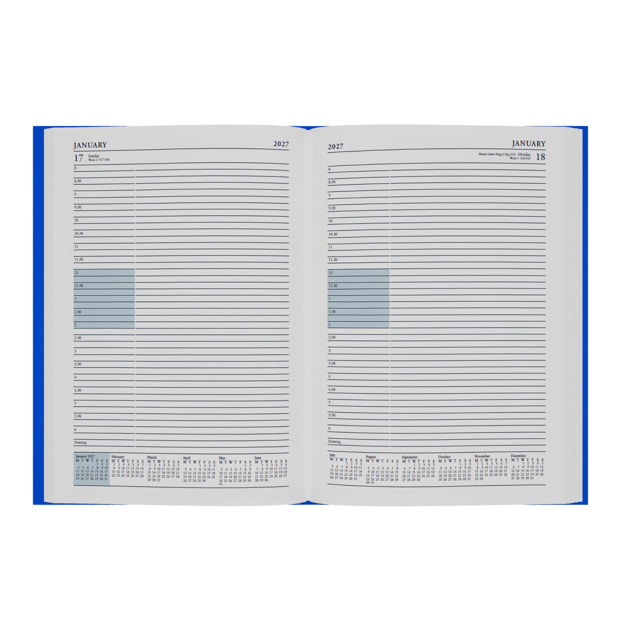 Collins 2026-2027 Academic Year Planner - 13 Month A4 Day-to-Page Organizer | Hardcover Black