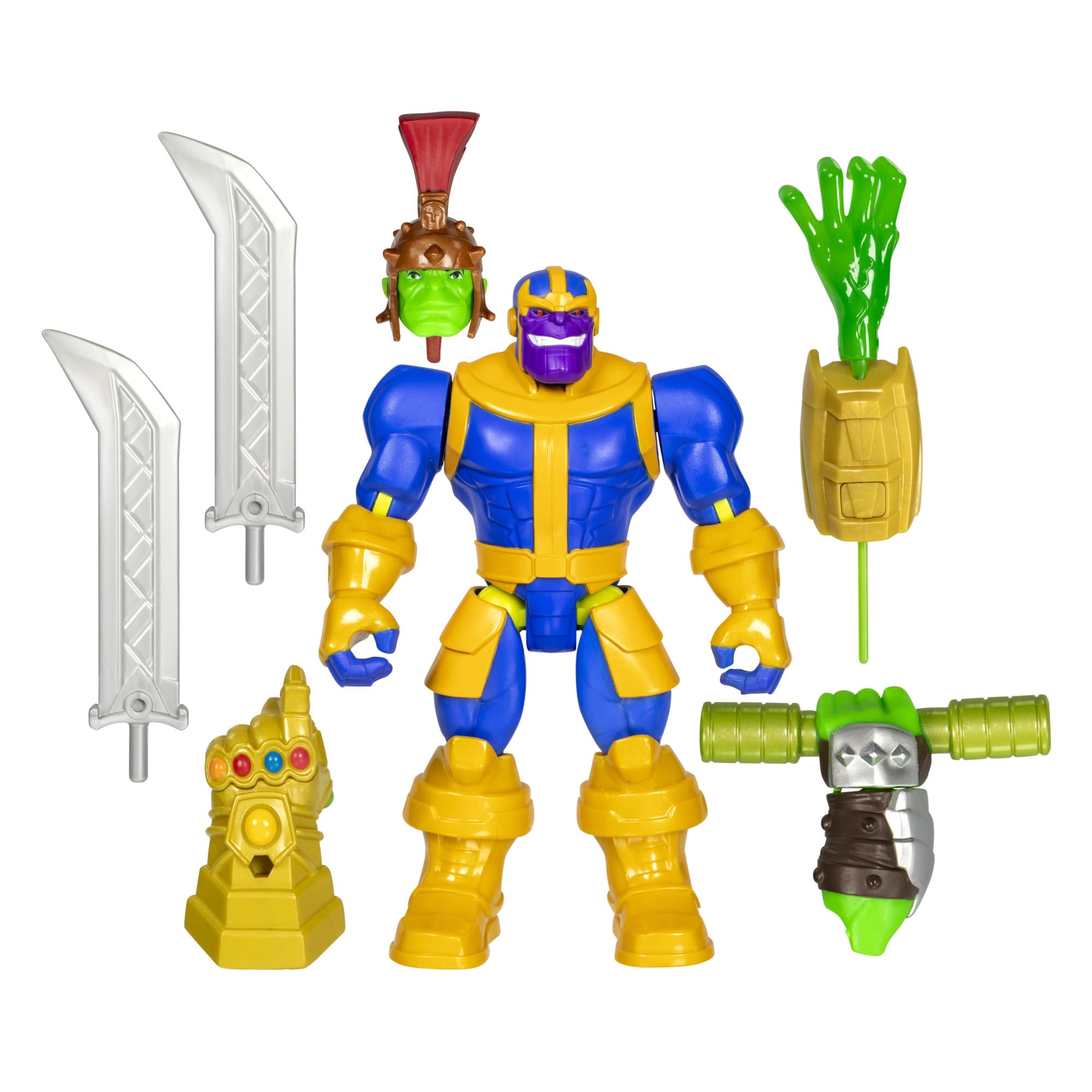 Marvel MixMashers Thanos Deluxe Action Figure - Interchangeable Parts | 9 Points of Articulation