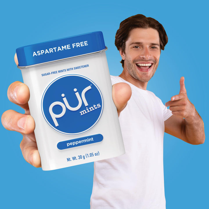 PUR - Aspartame Free Mints, Sugar Free with Xylitol (360g Tin)