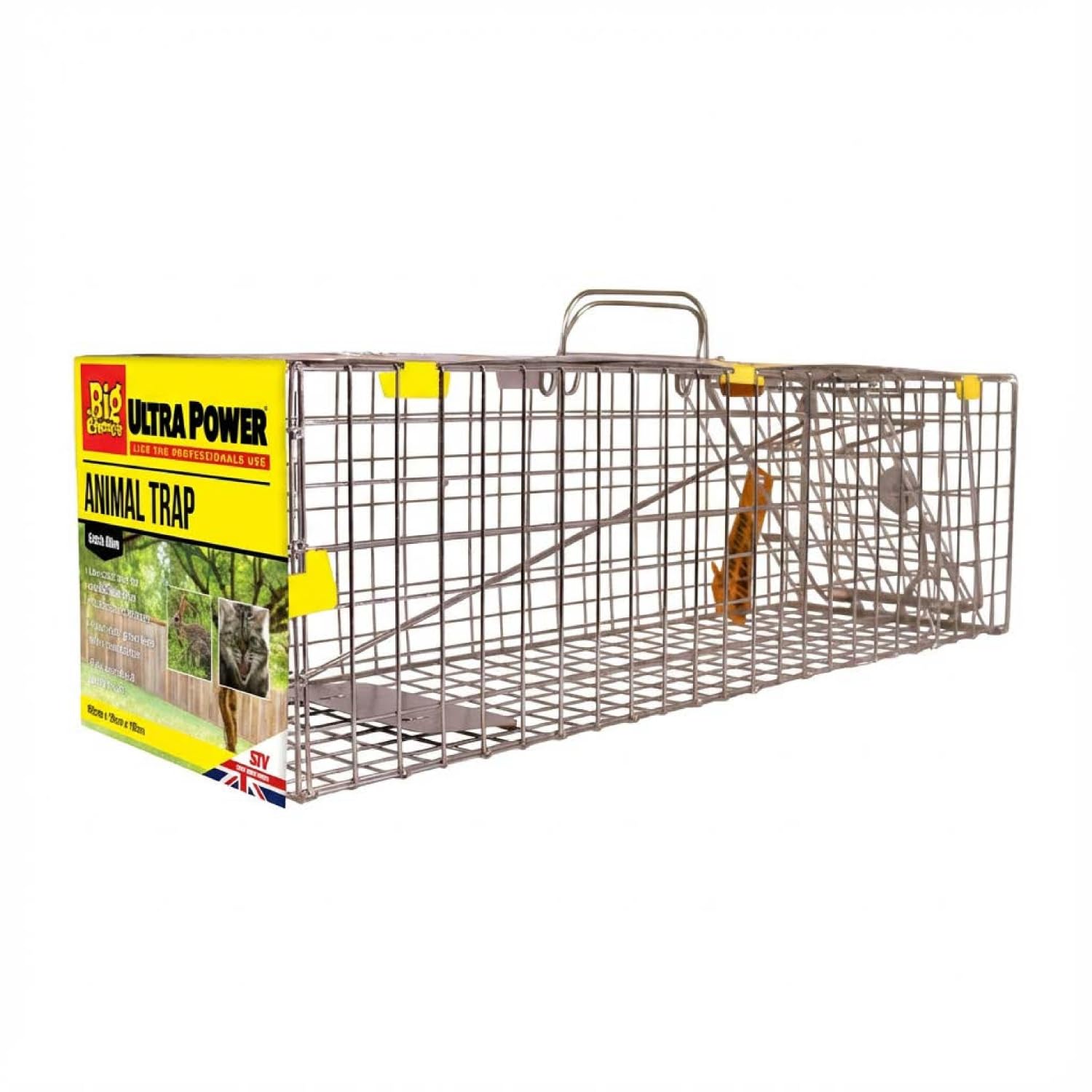 Defenders Live Animal Trap - Humane Capture | Small Cage | Galvanised Mesh
