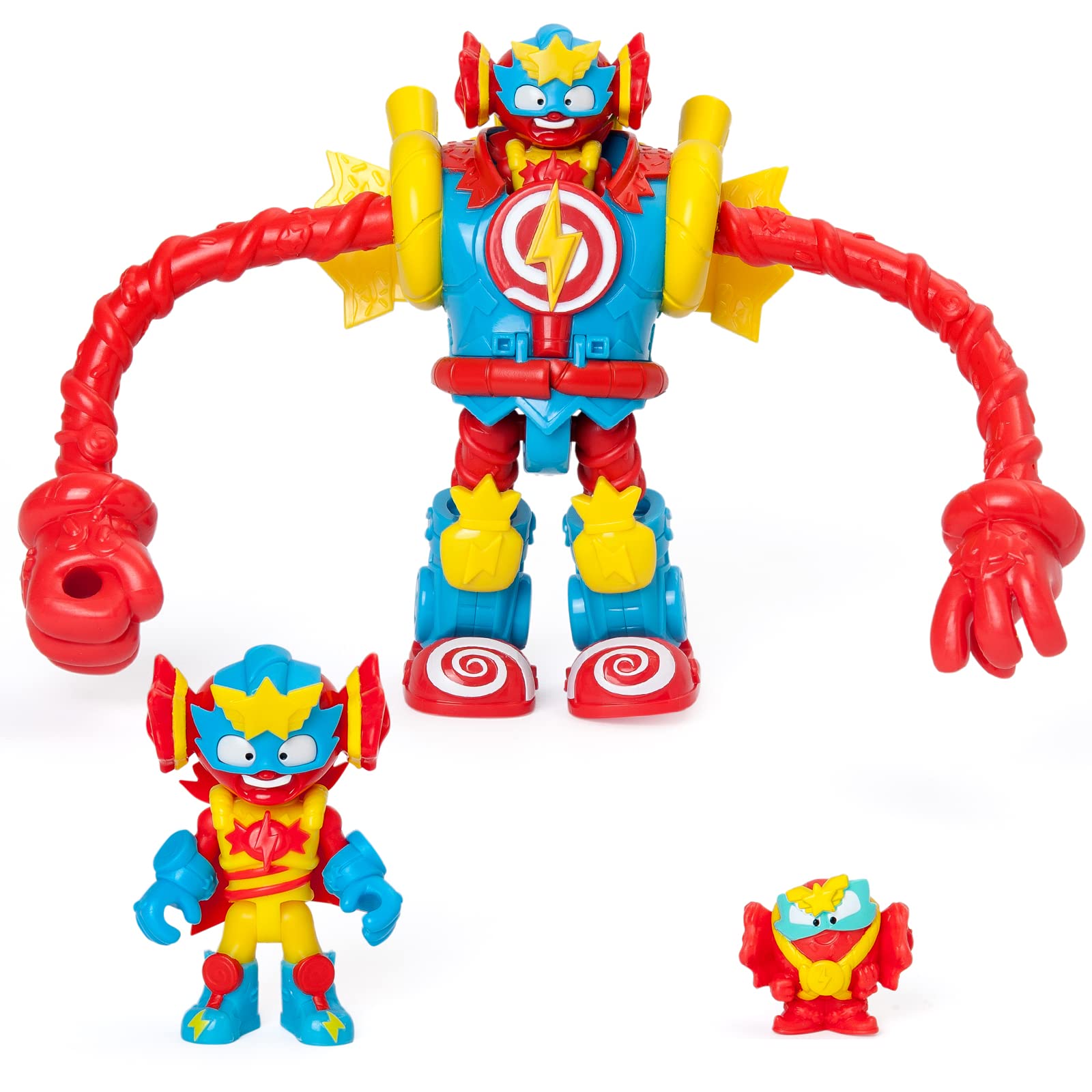 SUPERTHINGS RIVALS OF KABOOM Superbot Power Arms Sugarfun Articulated Robot | Includes Exclusive Figures
