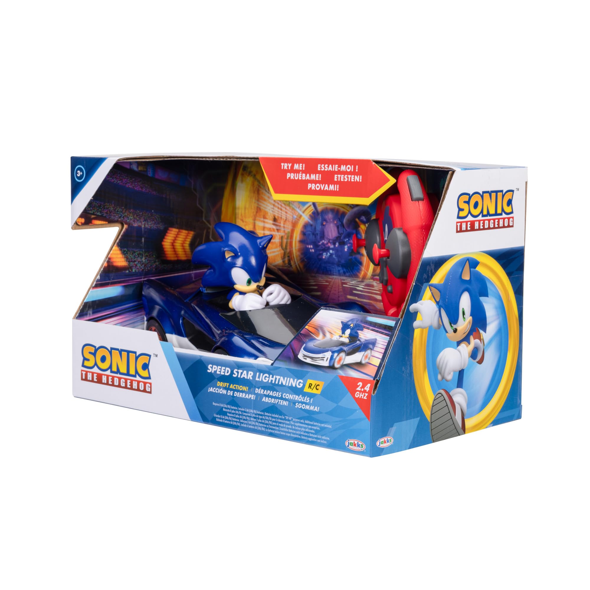 Sonic The Hedgehog Speed Star Lightning Drifting RC Car | Light Up Wheels | Easy-to-use Remote 8
