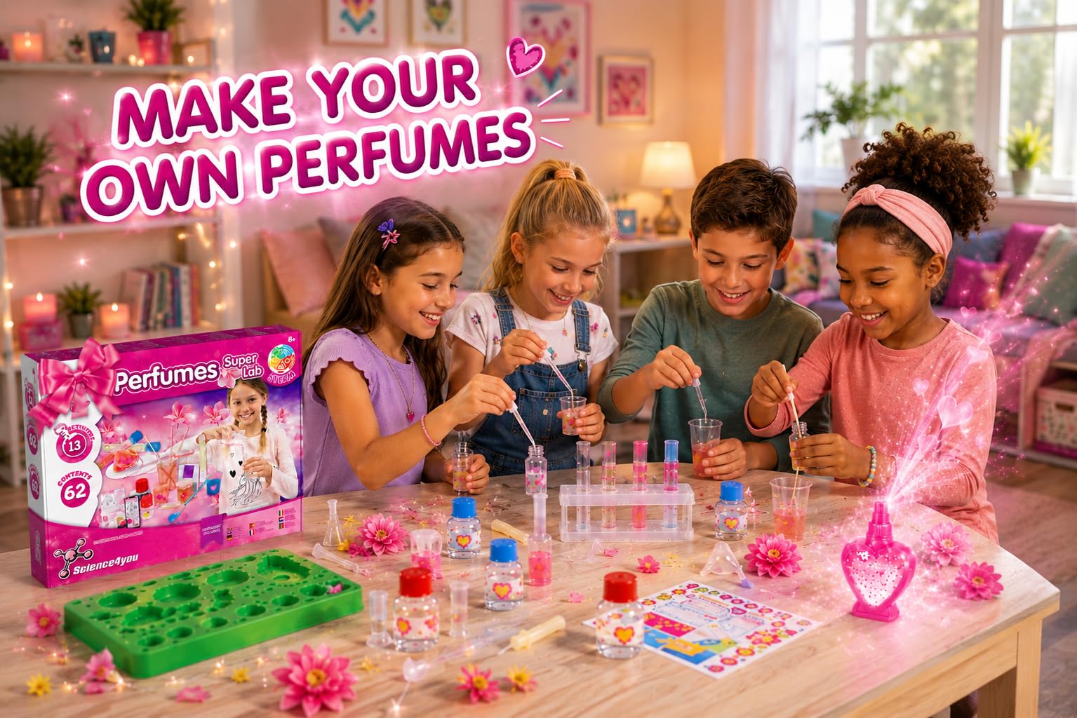 Science4you Perfume Super Lab for Kids +8 Years | 13 Experiments | 63 Contents