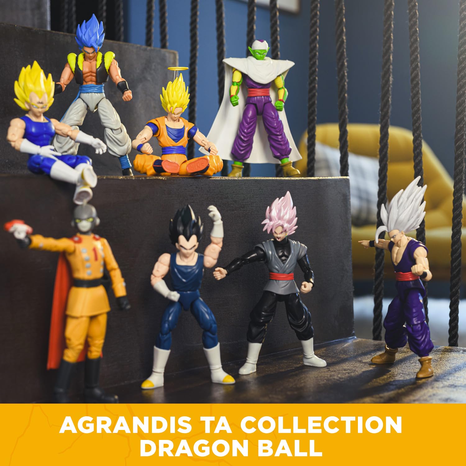 BANDAI Dragon Stars SS4 Goku Action Figure - 17cm, 17 Points of Articulation | Dragon Ball Daima 4