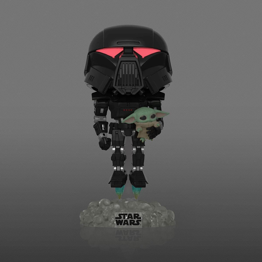 Star Wars Dark Trooper With Grogu Exclusive Funko 58286 Pop! Vinyl #488