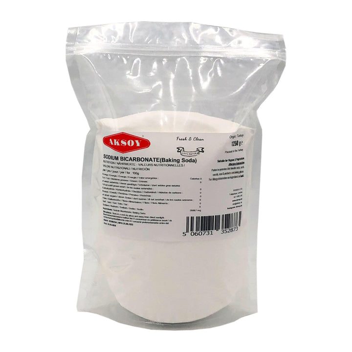 Aksoy Pure Baking Soda 1250g - Sodium Bicarbonate Powder for Baking & Cleaning