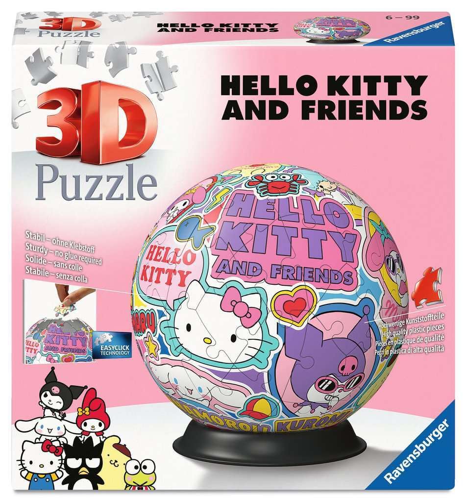 Ravensburger Hello Kitty 3D Jigsaw Puzzle - 72 Pieces, No Glue Required | Age 6+ 1