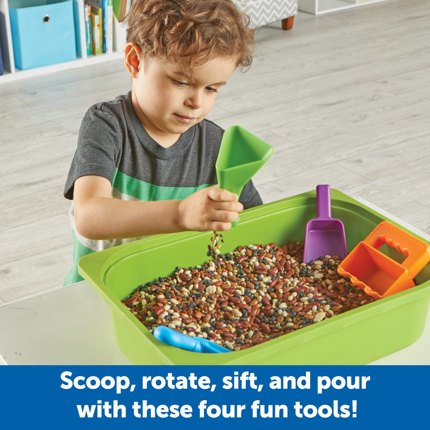 Learning Resources Helping Hands Sensory Scoops - Fine Motor Skills Toys for Ages 3+ | 4 Pieces