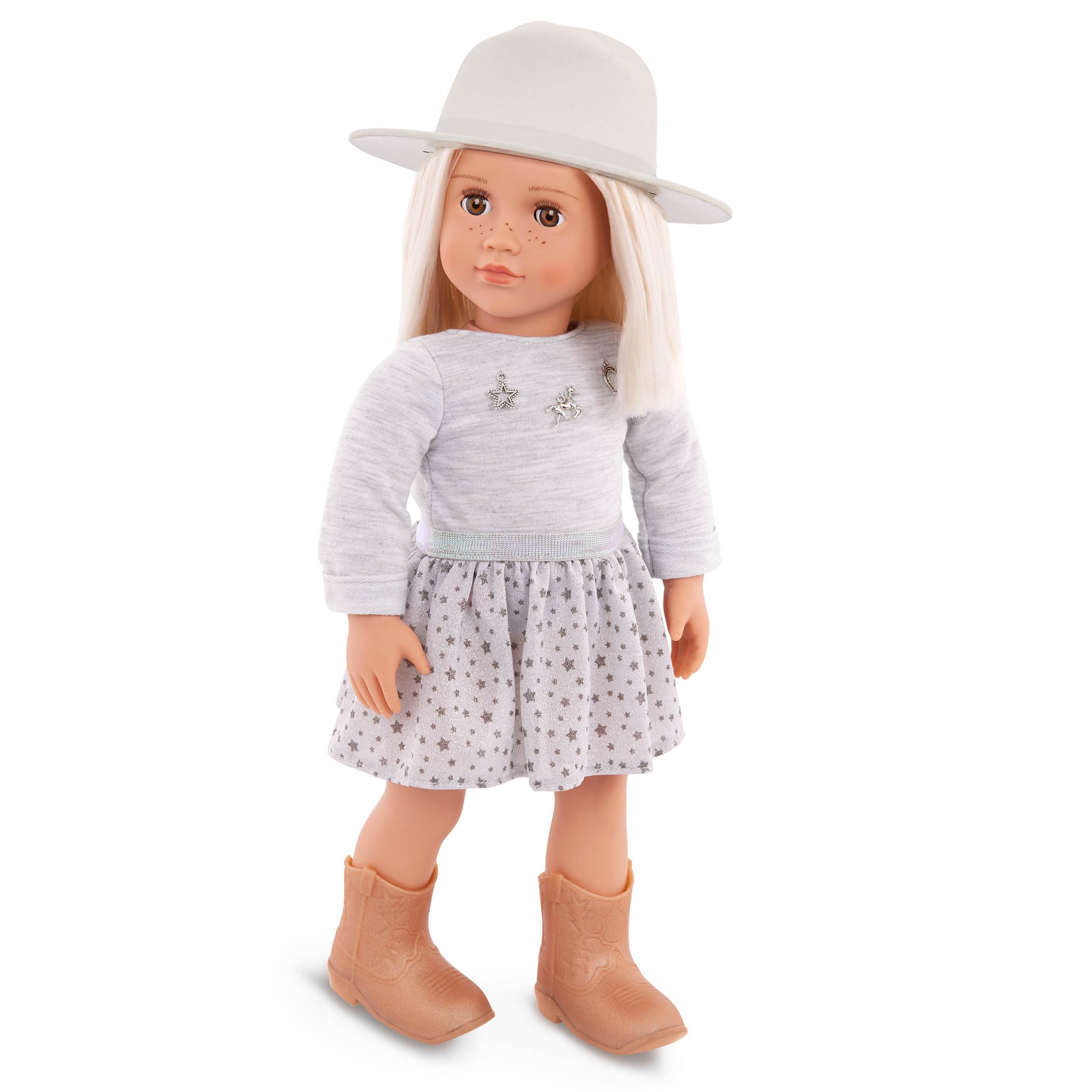 Our Generation Abigale 18-inch Country Doll - Western-Themed Equestrian Playset with Freckles & Stylish Hat, Ages 3+ 8
