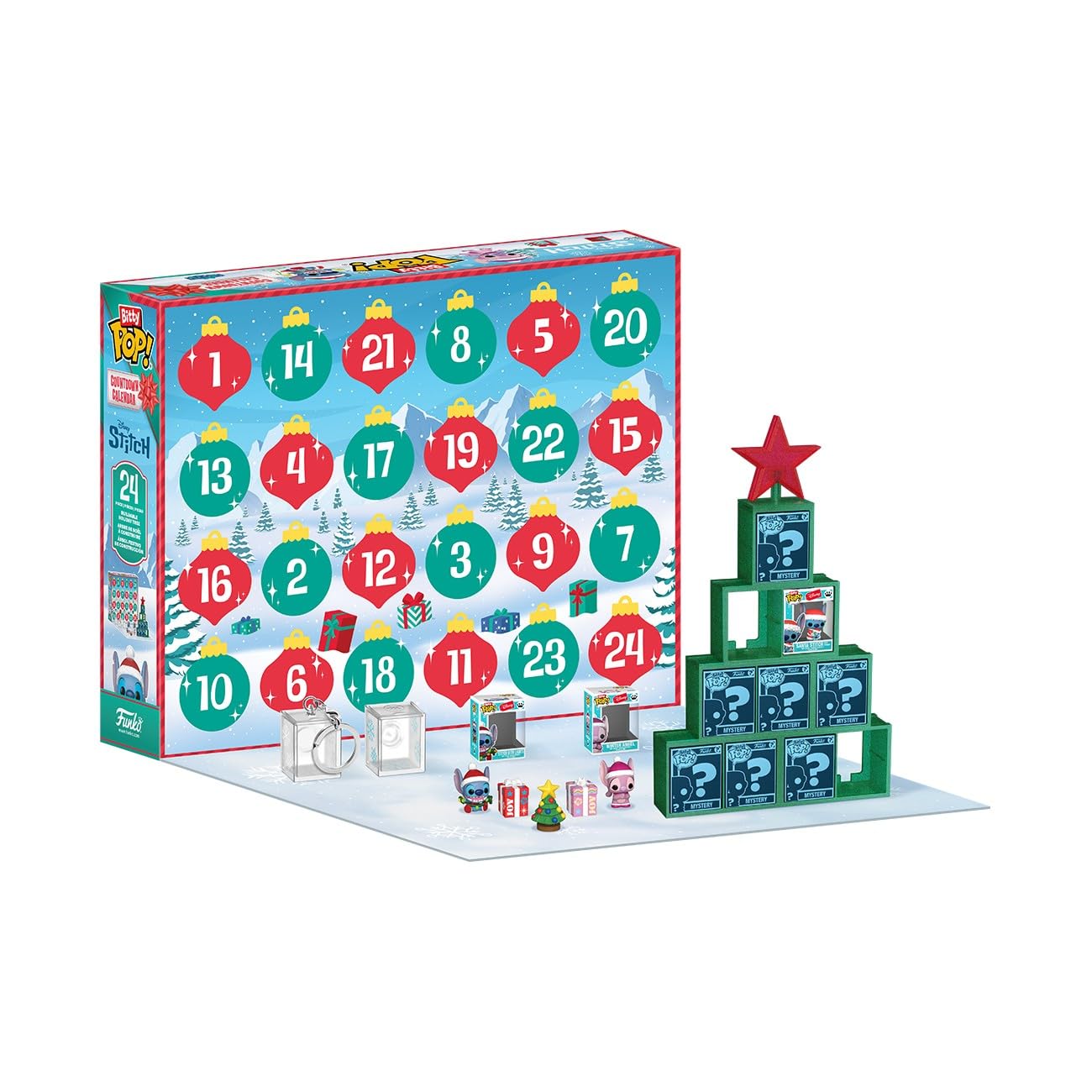 Funko Bitty Pop! Countdown Calendar: Stitch Holiday - Lilo and Stitch Advent Calendar 7