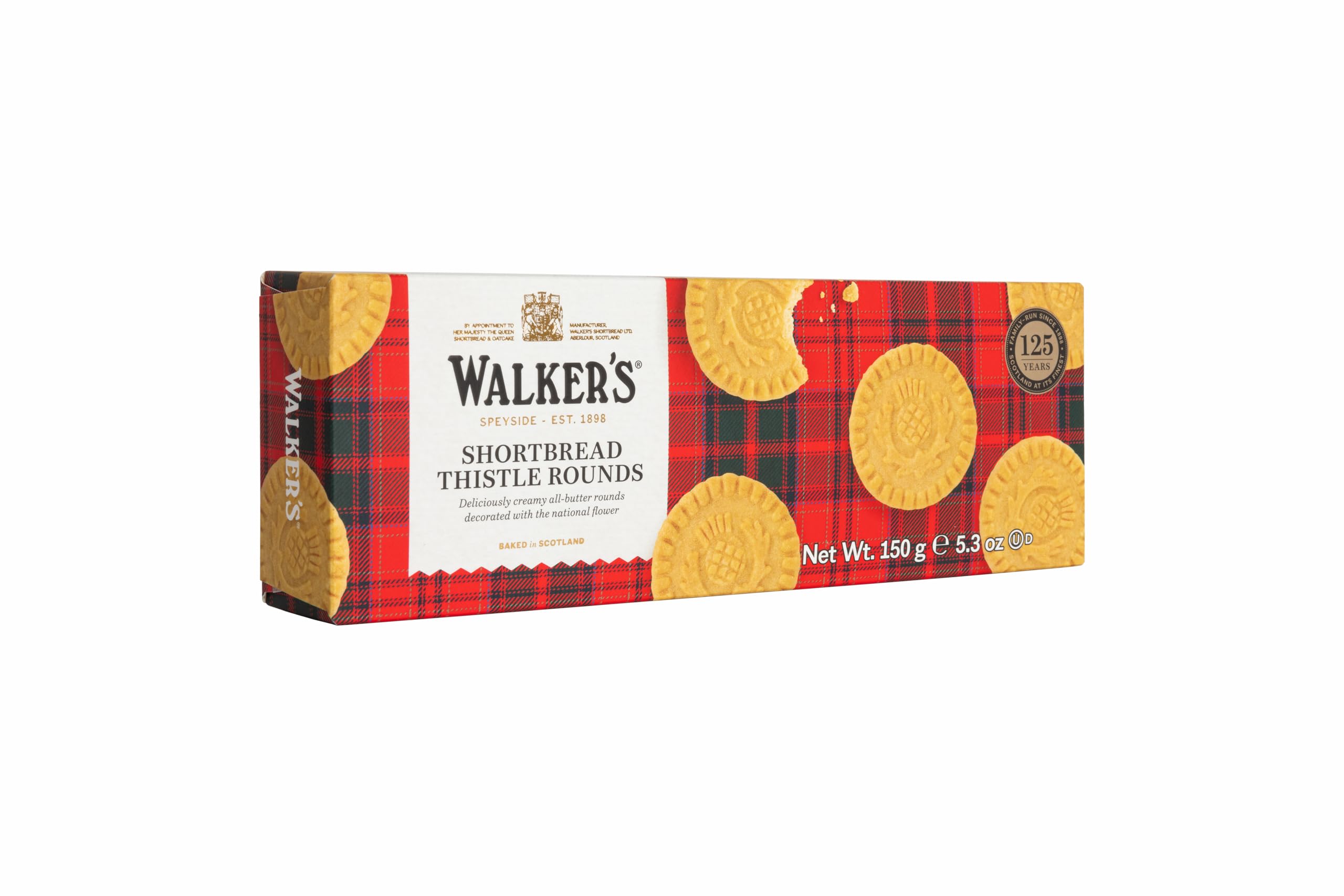 Walker's Pure Butter Shortbread Thistle Rounds - Traditional Recipe | 150g 1