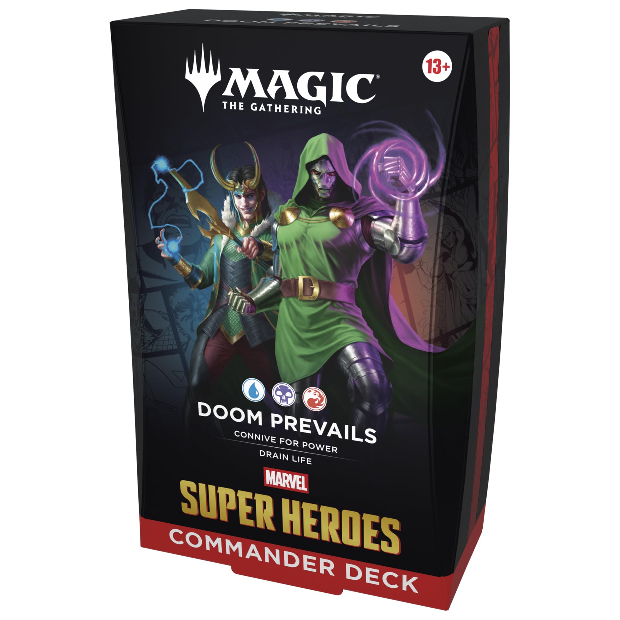 Magic: The Gathering Marvel Super Heroes Commander Deck - Doom Prevails | 100 Cards | Unisex Adult 1