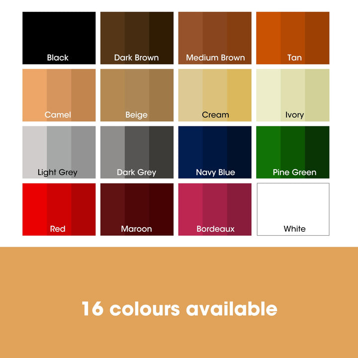 Furniture Clinic Leather Recolouring Balm - Red (16 Colours Available) for Sofas, Car Seats, Shoes & Clothing