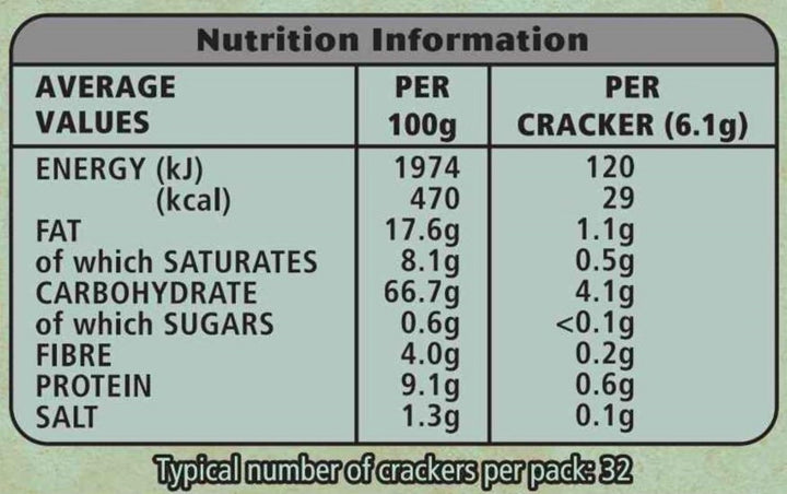 Jacob's Savours Bakes Salt and Cracked Black Pepper Crackers, 200g