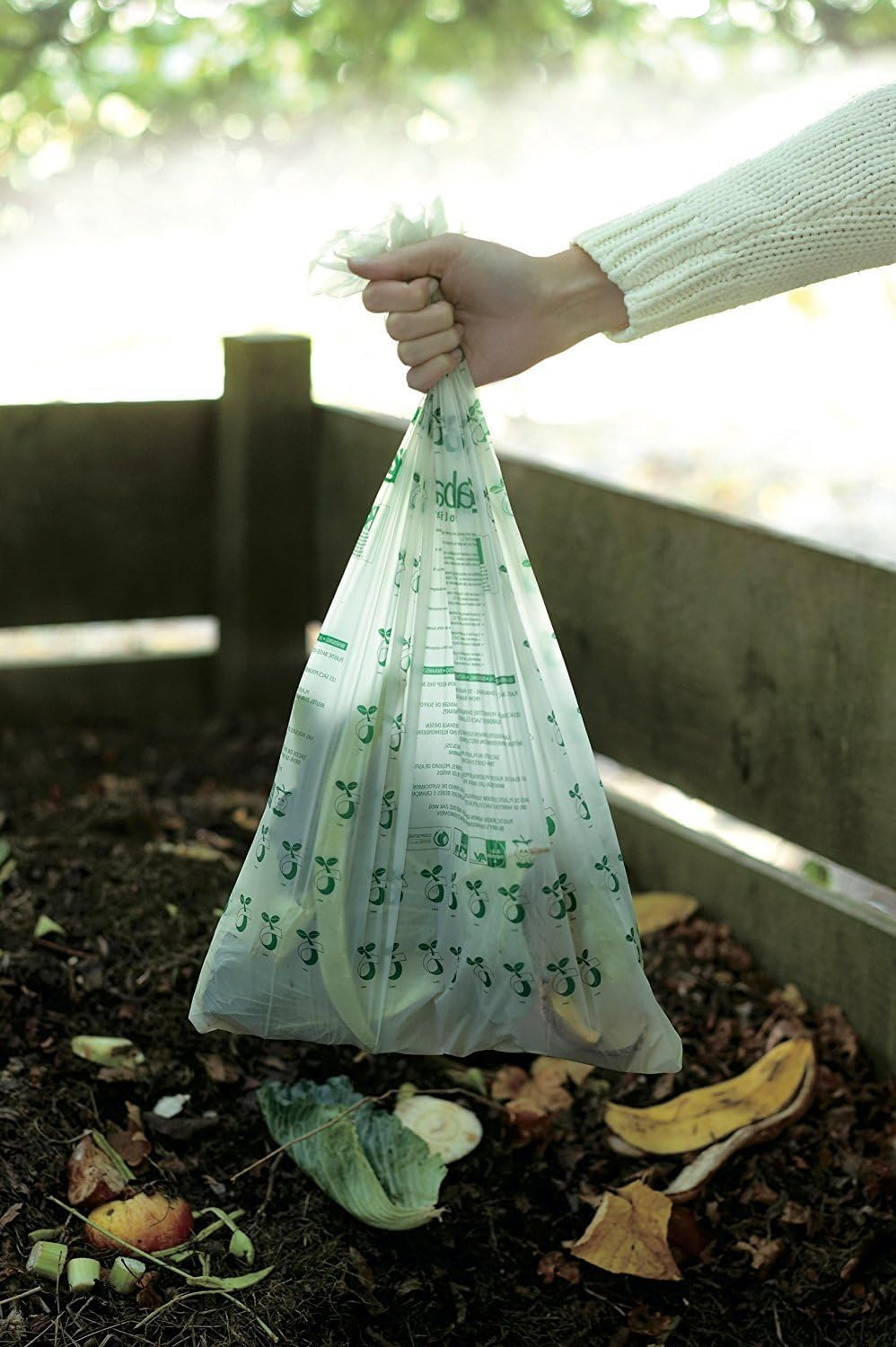 Brabantia Food Waste Caddy Compostable Bin Liners - Code K, 10L Capacity, 10 Count 4