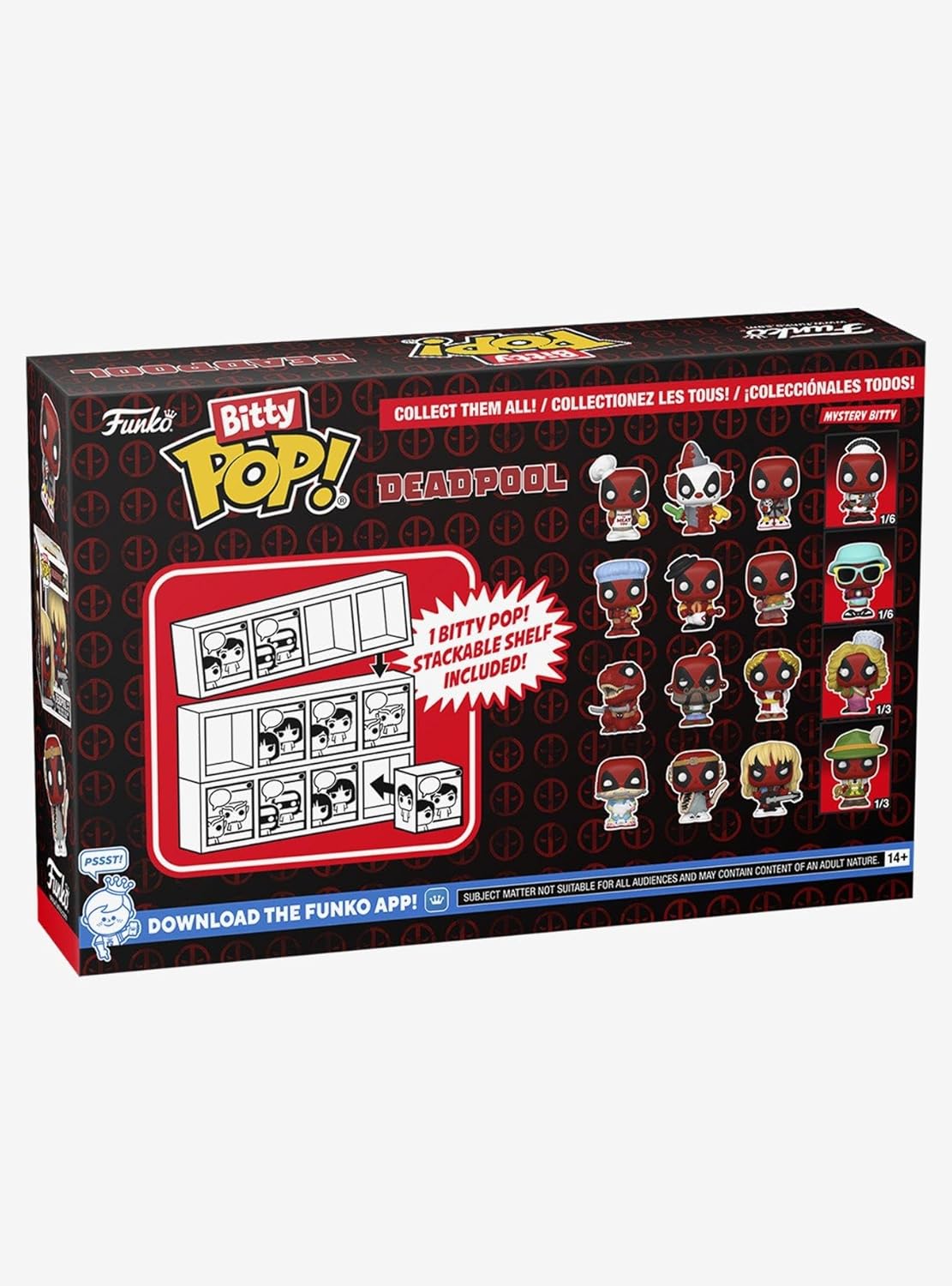 Funko Bitty Pop! Deadpool - Sleepover, Larp, Heavy Metal Vinyl Figures