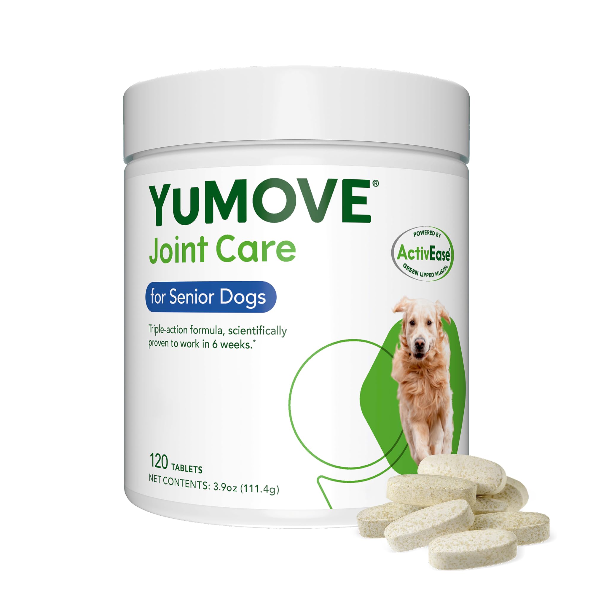 YuMOVE Senior Dog Joint Supplement - Higher Strength Joint Care for Dogs Aged 8+, 120 Tablets