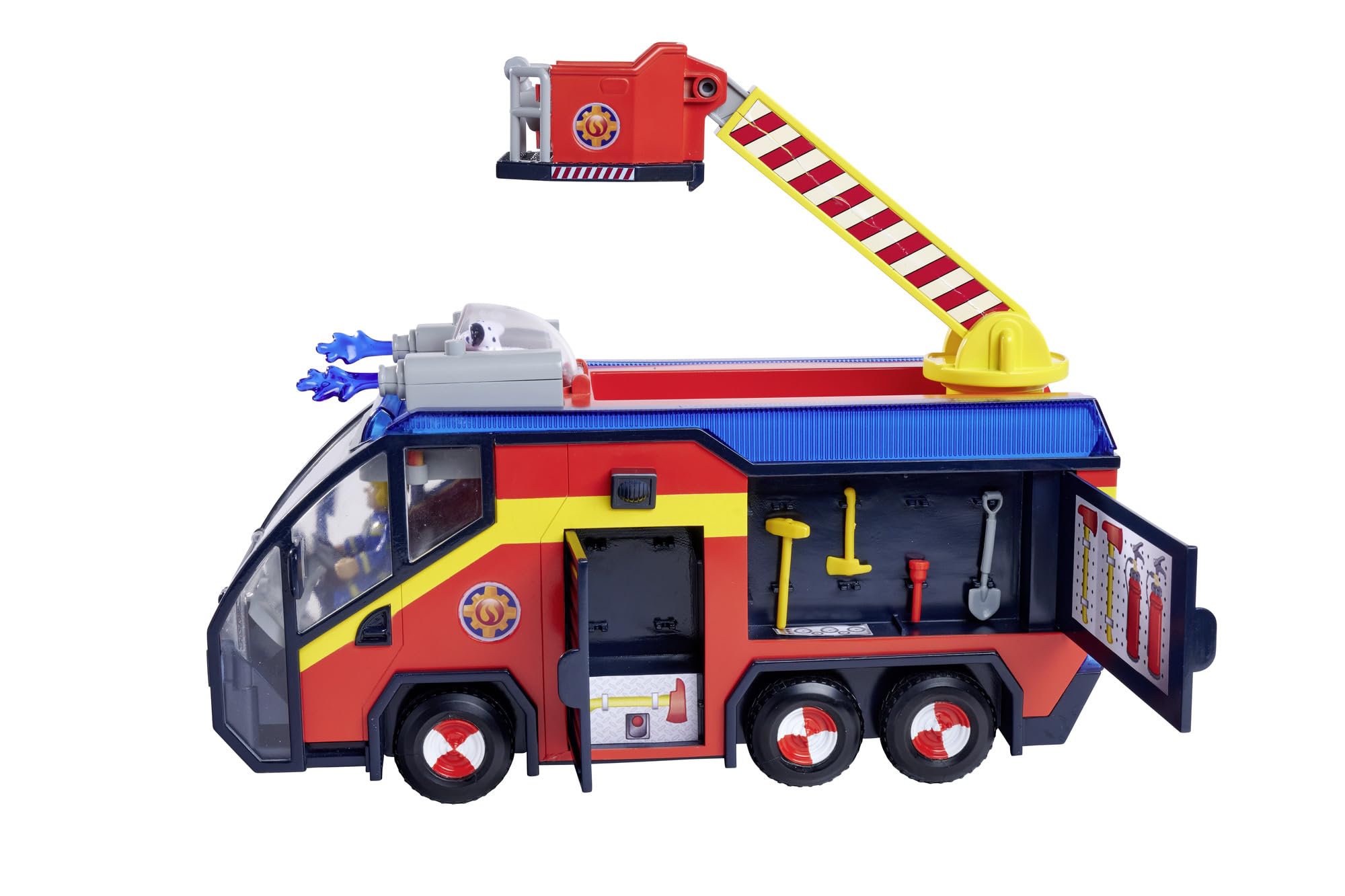 Fireman Sam Jupiter Deluxe Fire Engine Playset - Lights & Sounds, Ages 3+ 4