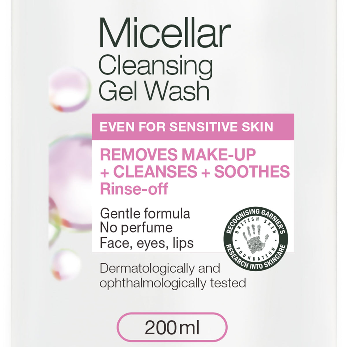 Garnier Micellar Cleansing Gel Wash - Sensitive Skin Make-Up Remover, 200ml