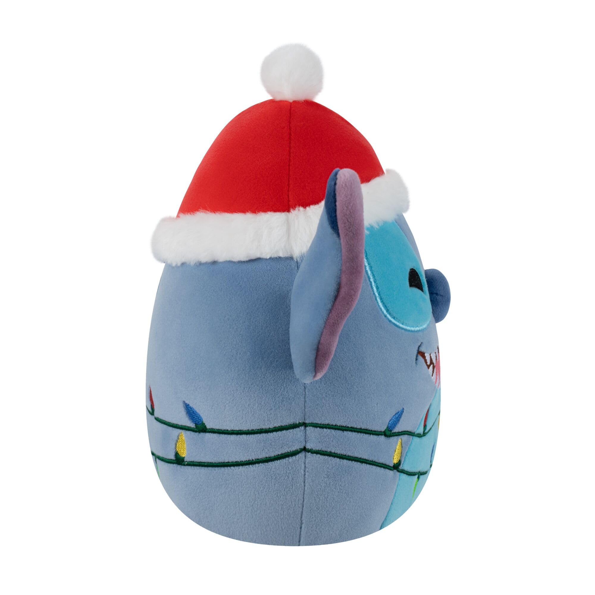 Squishmallows 8-Inch Holiday Stitch with Santa Hat - Disney Plush Toy 10