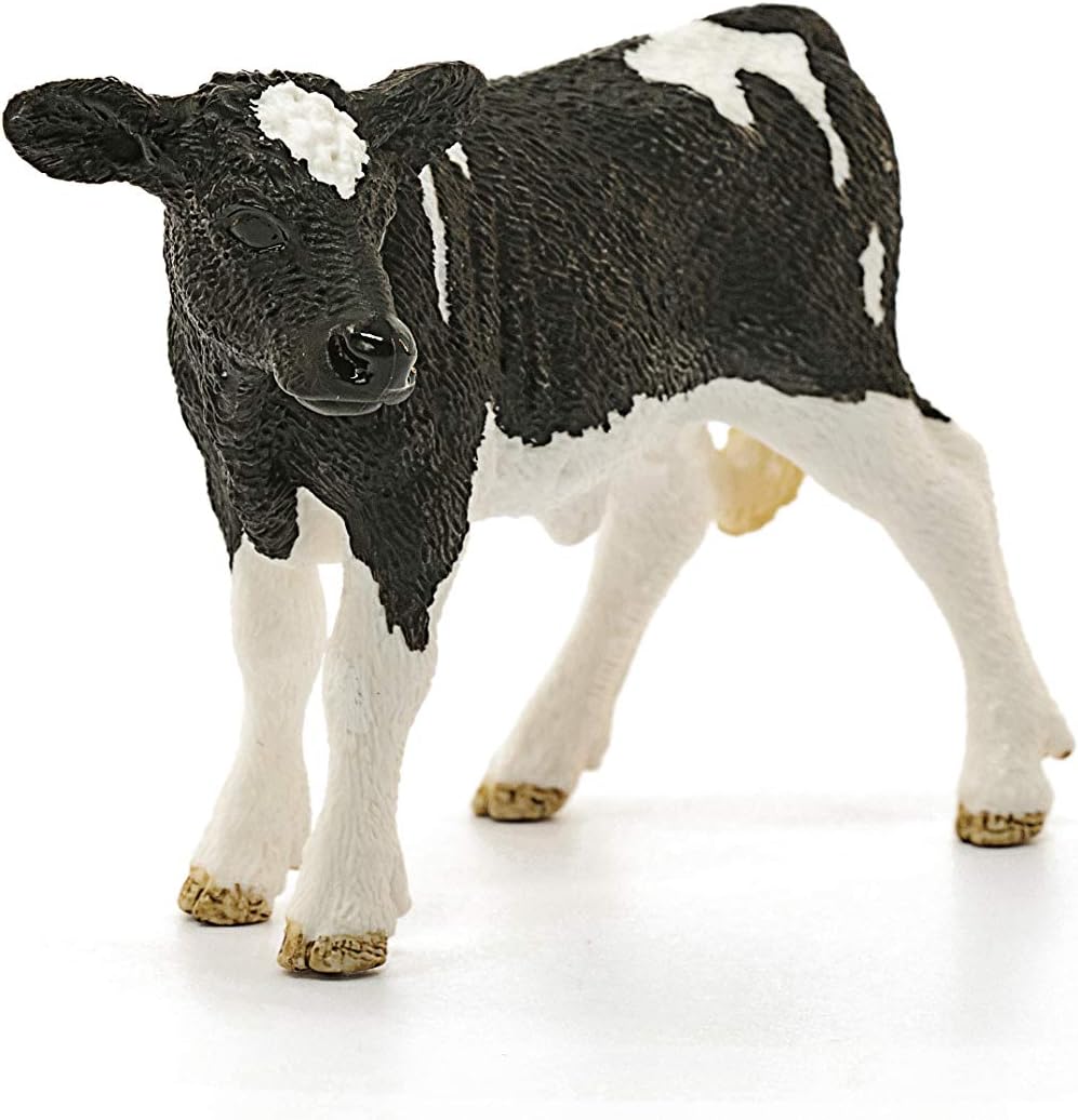 Schleich 13798 Holstein Calf - Realistic Farm Animal Figure for Imaginative Play 3