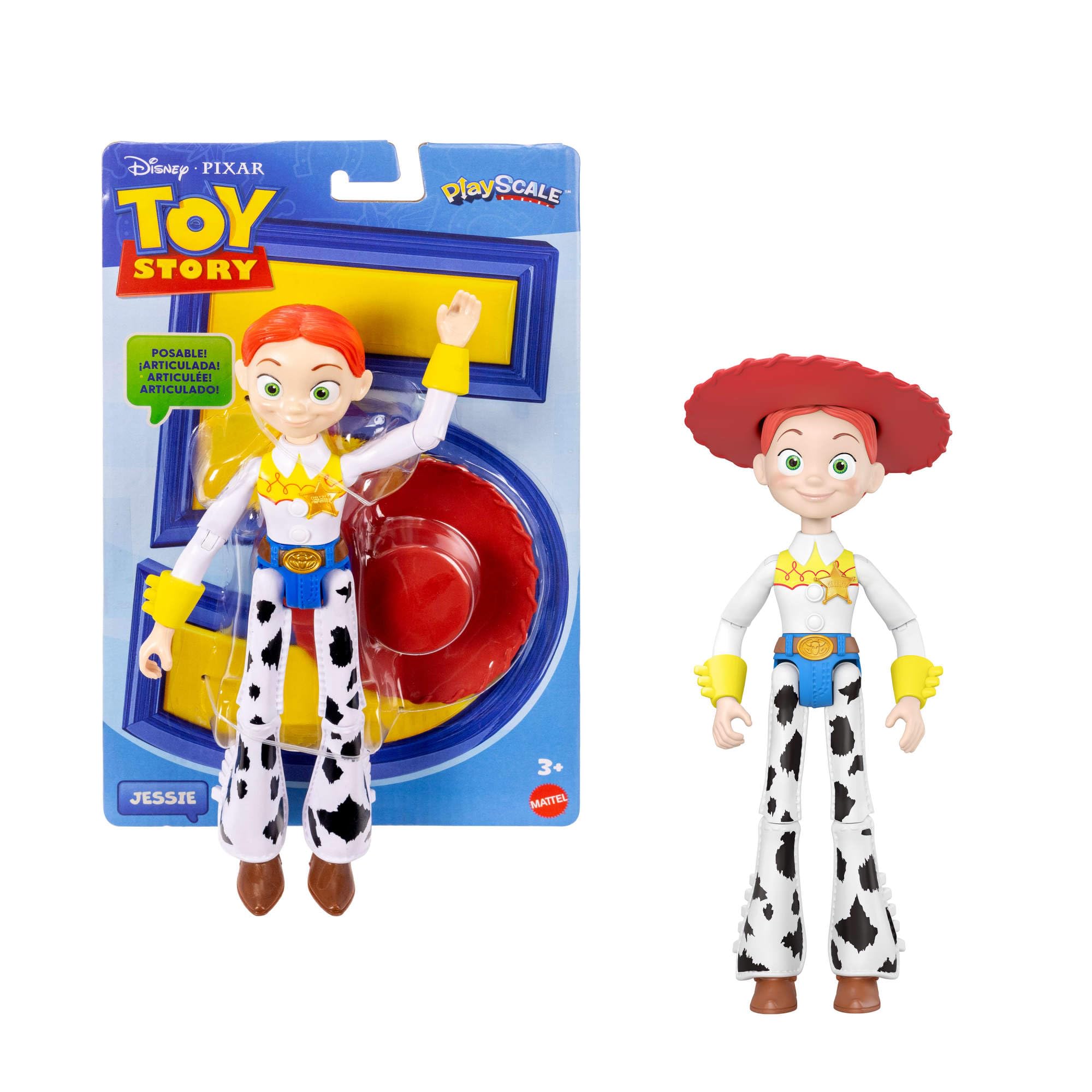 Mattel Disney and Pixar Toy Story Jessie Action Figure - 8.8 Inch, 12 Posable Joints, Removable Hat 1