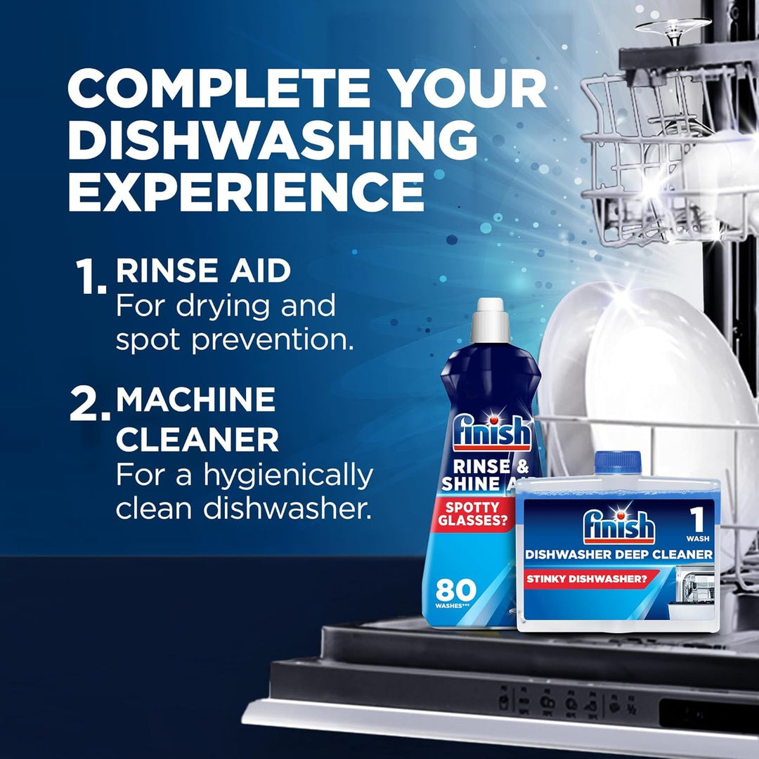 Finish - Dishwasher Cleaner Twin Pack (2 x 250 ml)