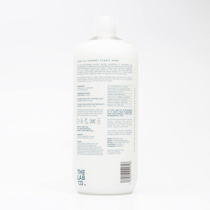 The Lab Co. - Everyday Laundry Conditioner Fragrance Free (1 Litre)
