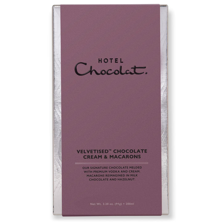 Hotel Chocolat Tipples & Treats: Velvetised Cream & Chocolate Macarons Gift Hamper