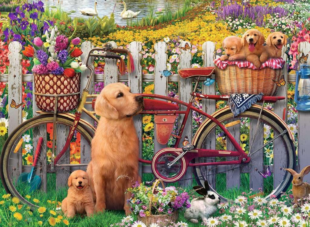 Ravensburger Cute Dogs in The Garden 500 Piece Jigsaw Puzzle for Adults and Kids 10+ 7