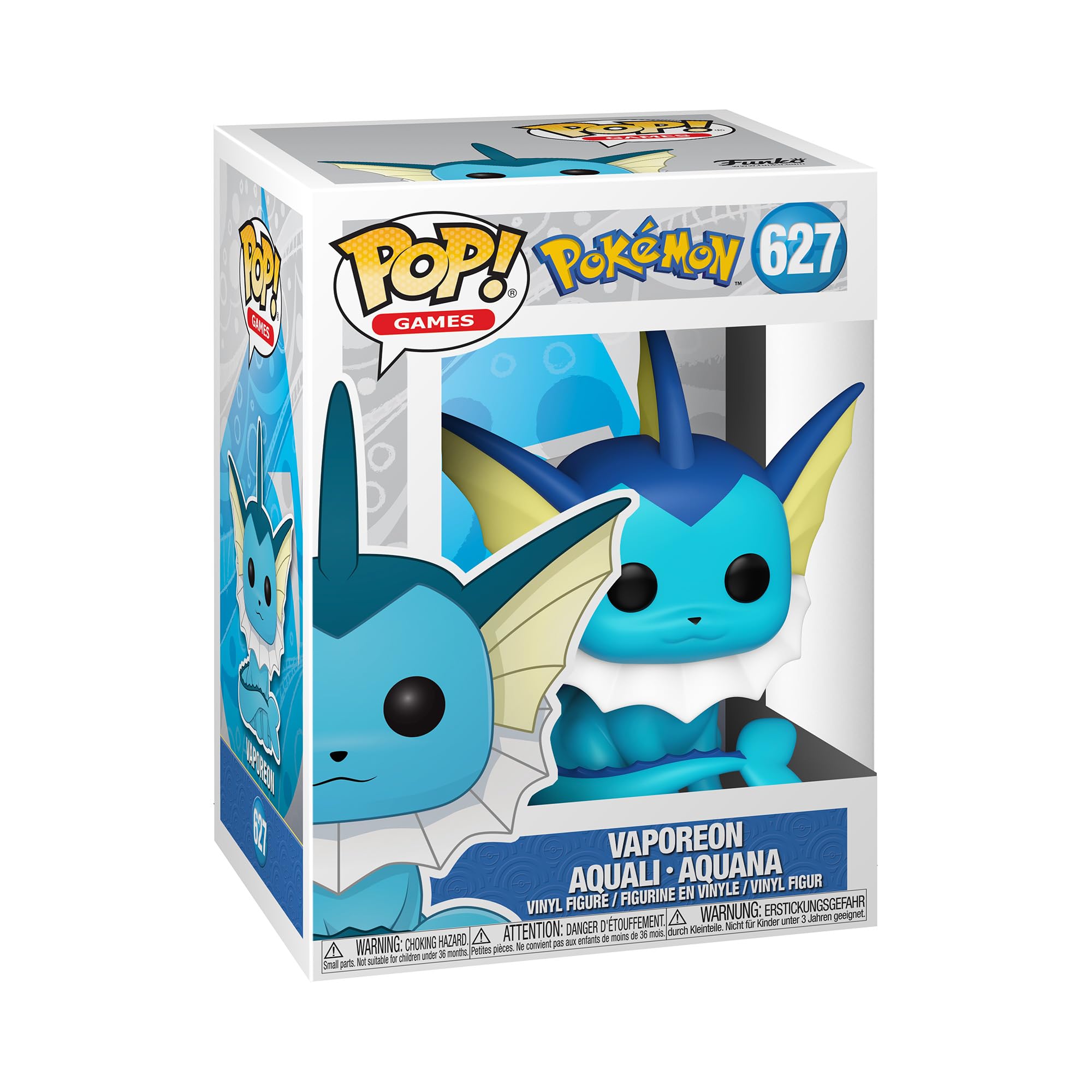Funko Pop! Games: Pokemon - Vaporeon Vinyl Figure (63697) 3