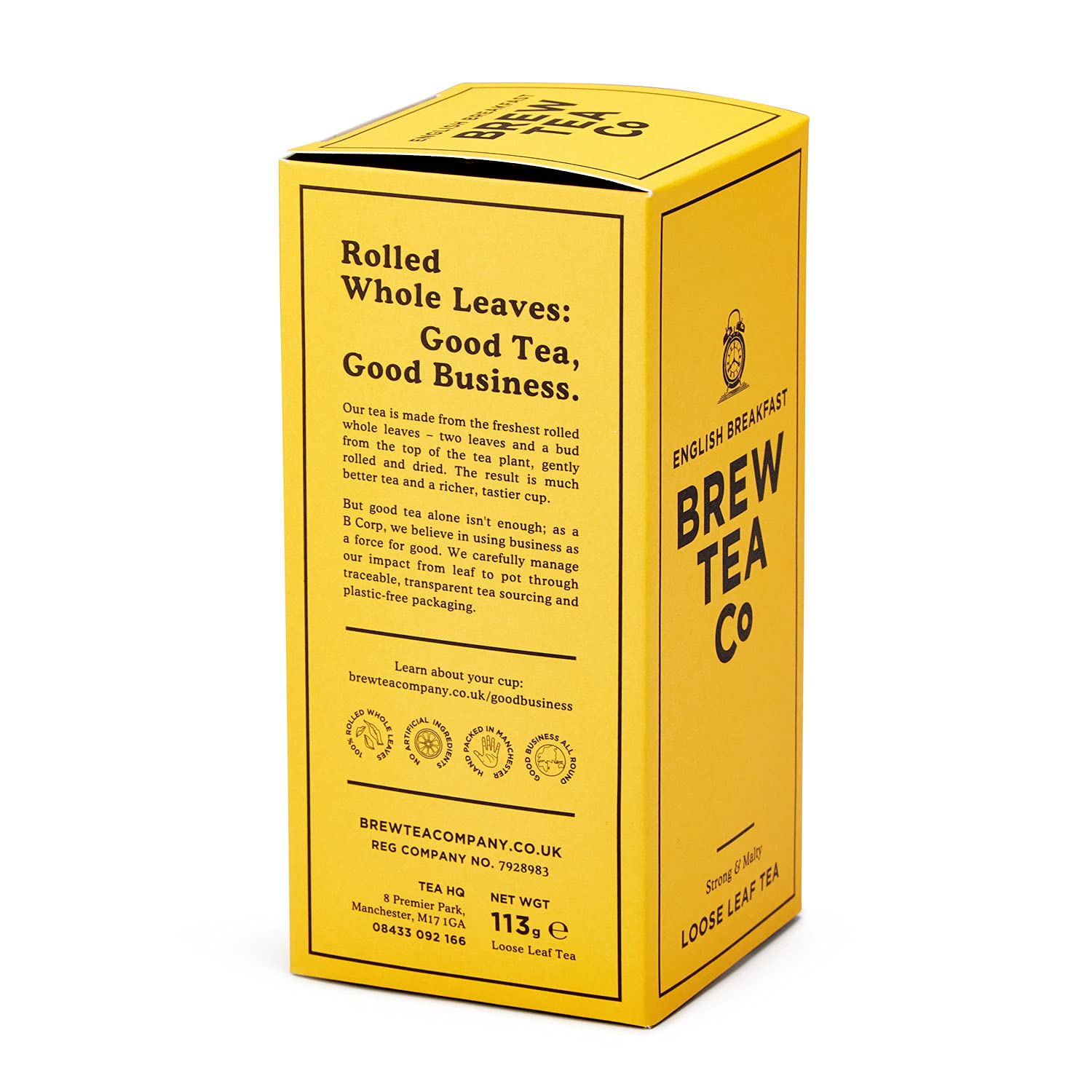 Brew Tea Co English Breakfast Loose Leaf Tea - Strong Malty Flavor | 113g Rolled Leaves 2