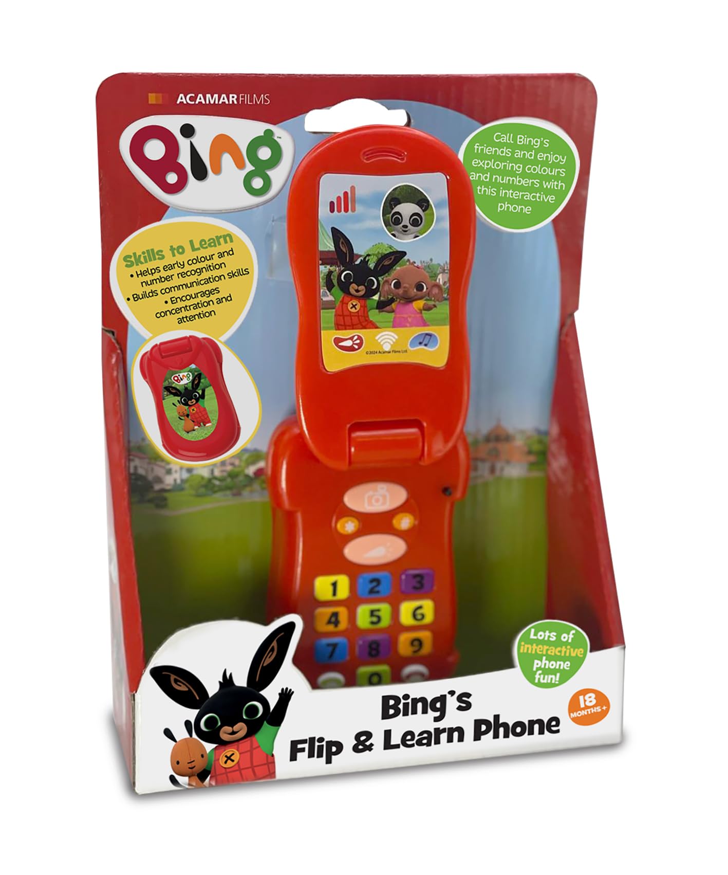 Bing Flip & Learn Phone - Interactive Educational Toy for Toddlers 18 Months+ 1