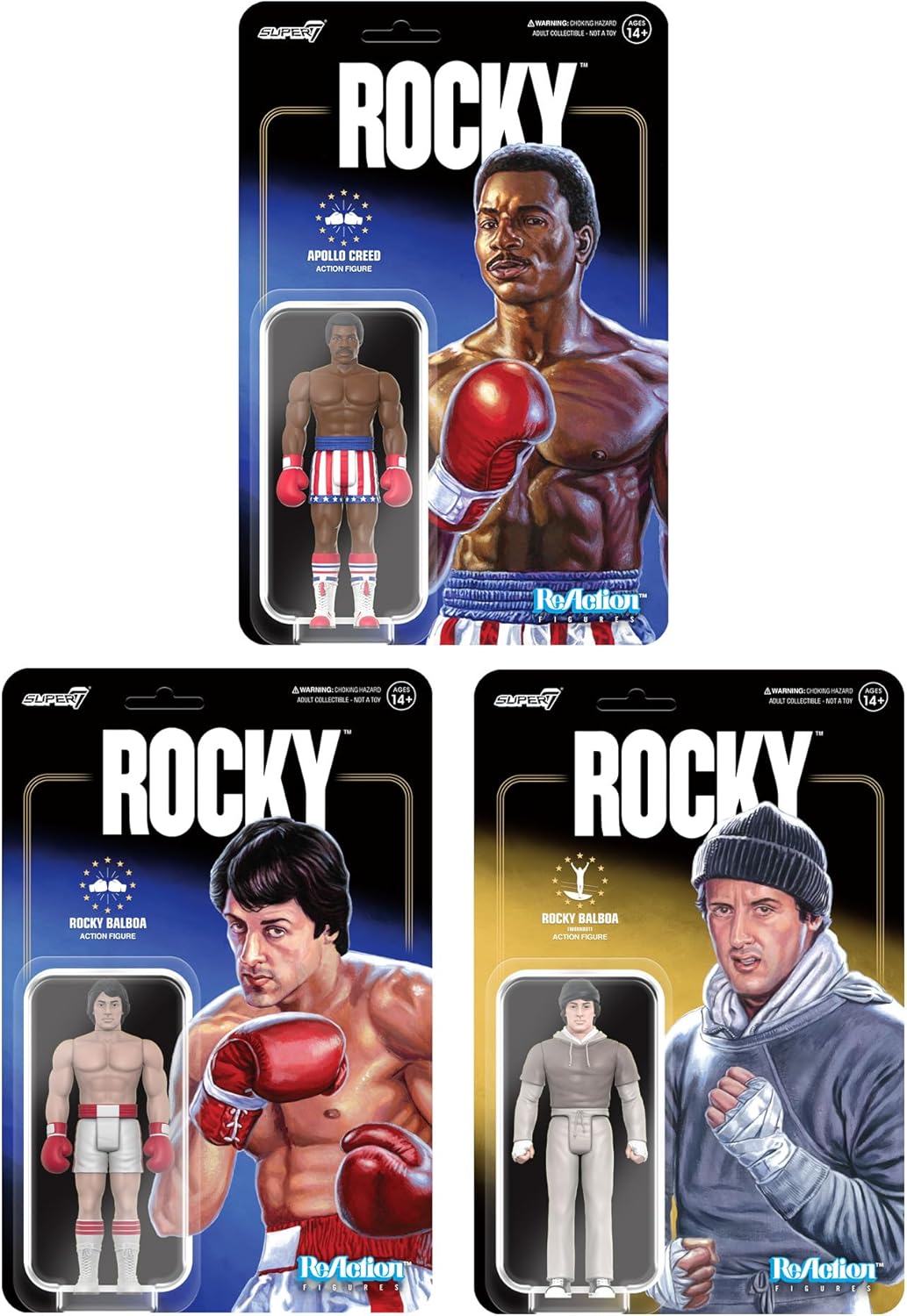 Super7 ReAction Rocky Wave 2 - Rocky Balboa Action Figure (RE-ROCKW02-RWK-01)